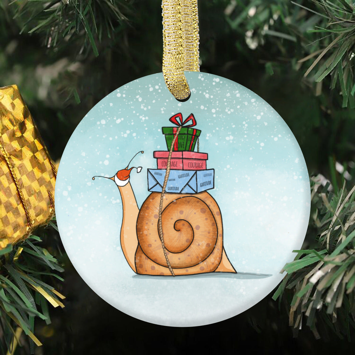 Christmas Snail Circle