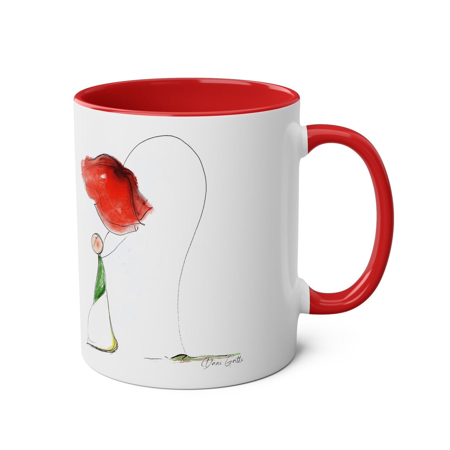 Two-Tone Coffee Mugs, 11oz