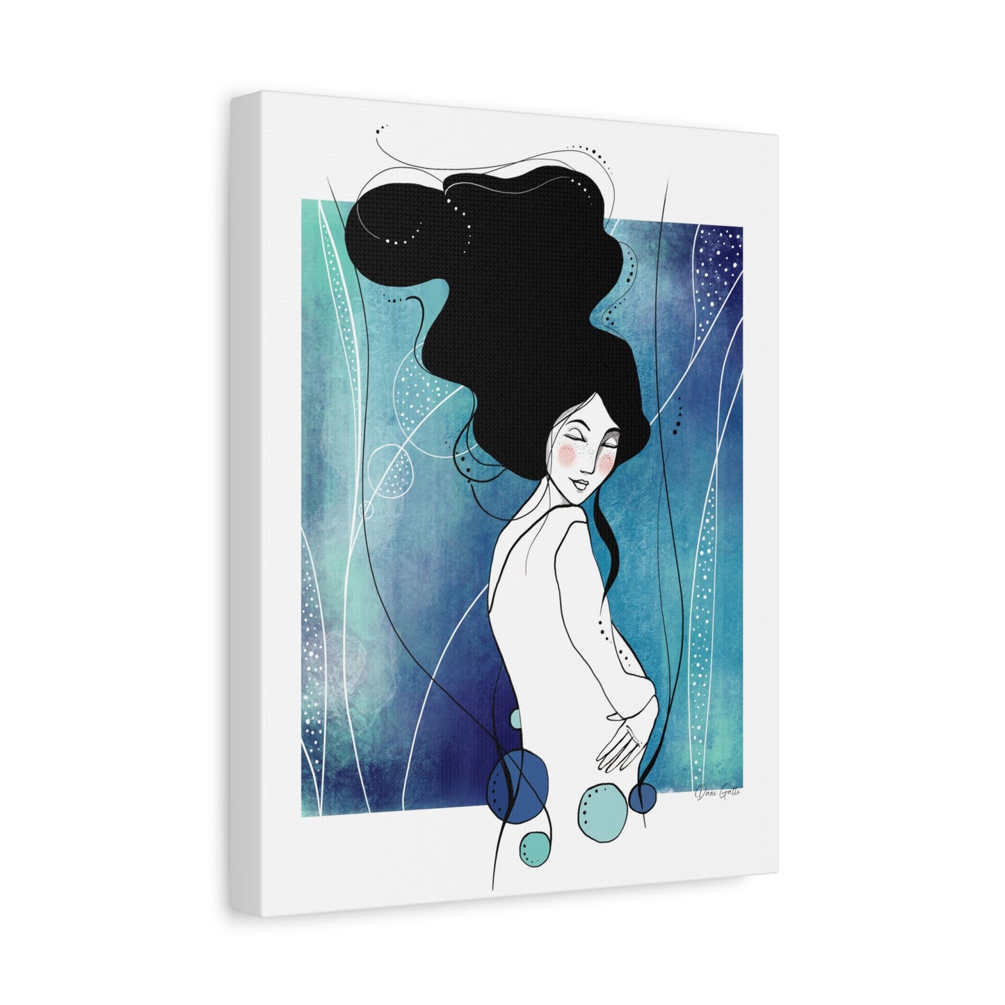 'Water' Matte Canvas, Stretched, 1.25"