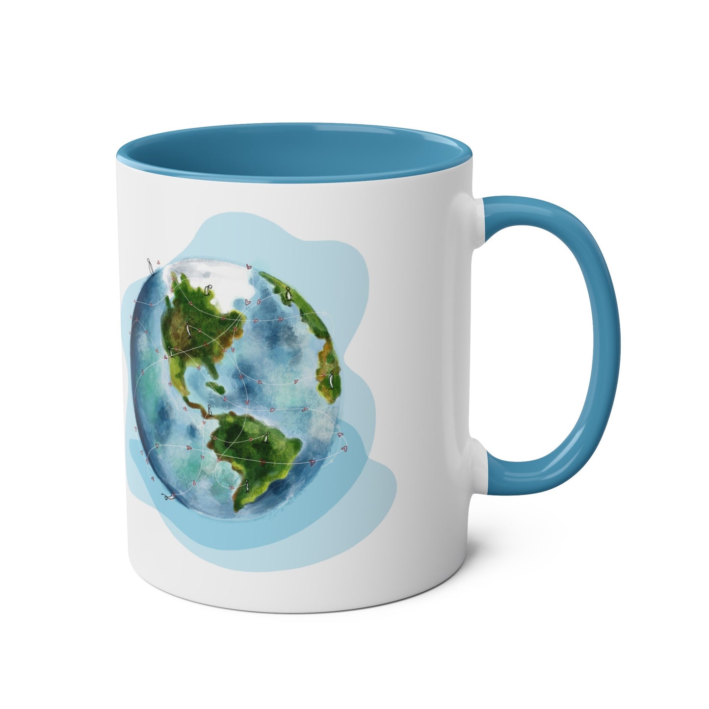 Two-Tone Coffee Mugs, 11oz