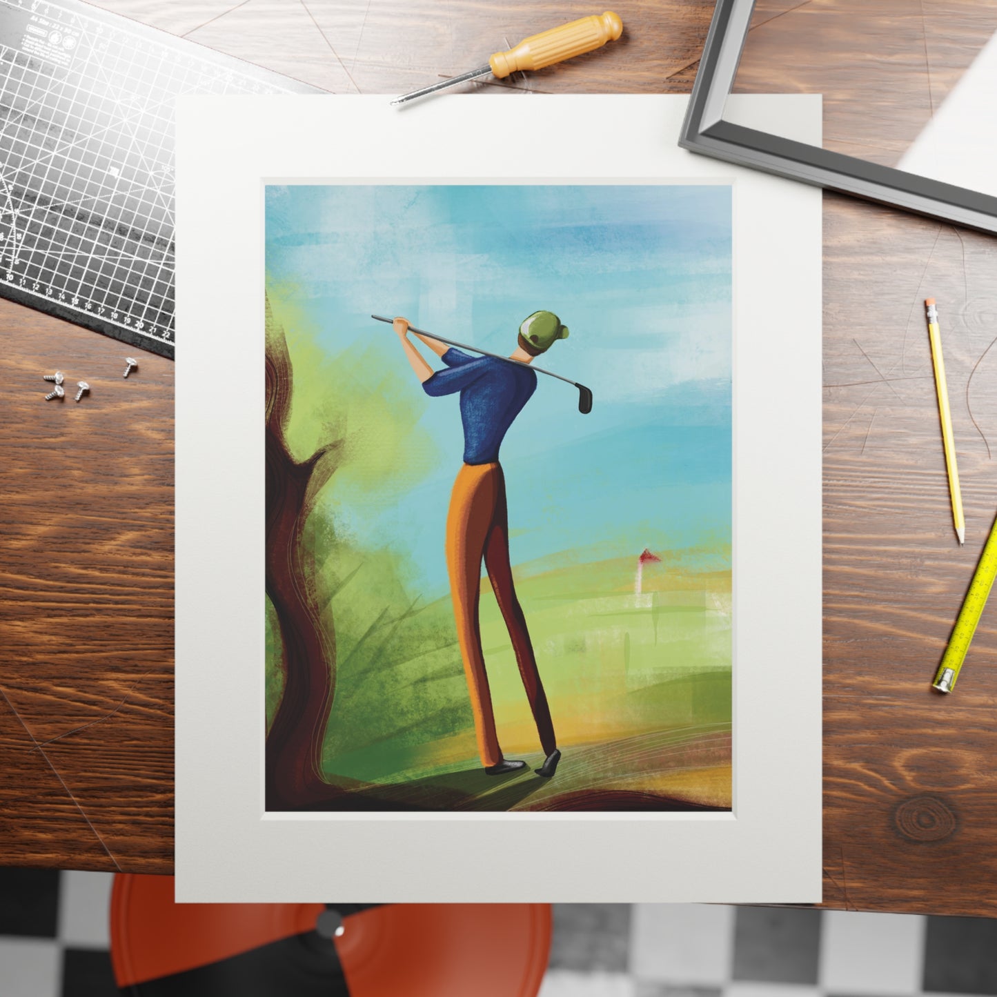'I See You' Fine Art Print (Passepartout Paper Frame)