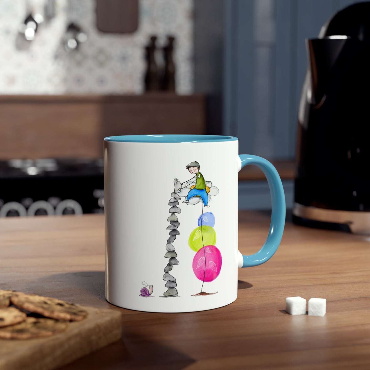 Two-Tone Coffee Mugs, 11oz