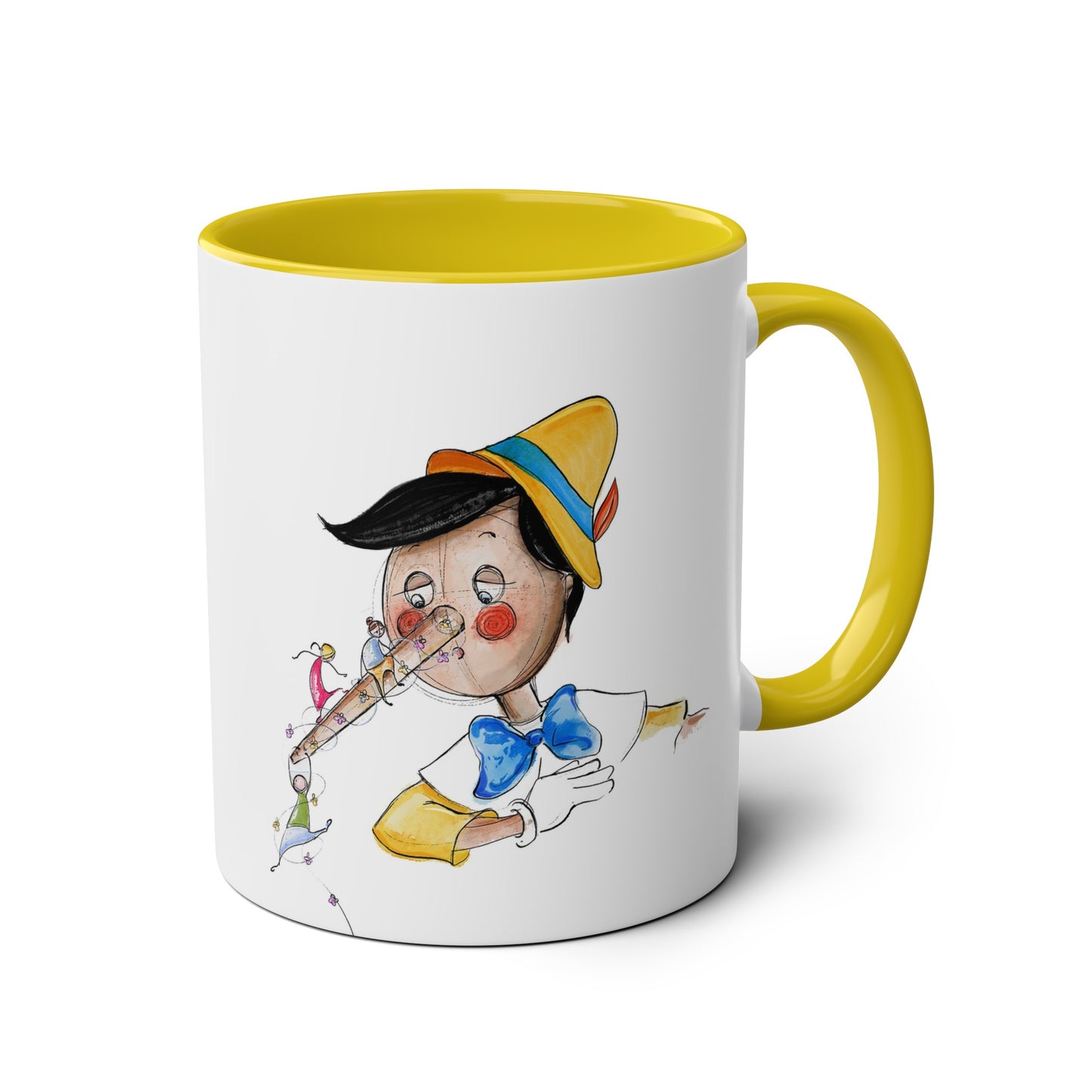 Two-Tone Coffee Mugs, 11oz