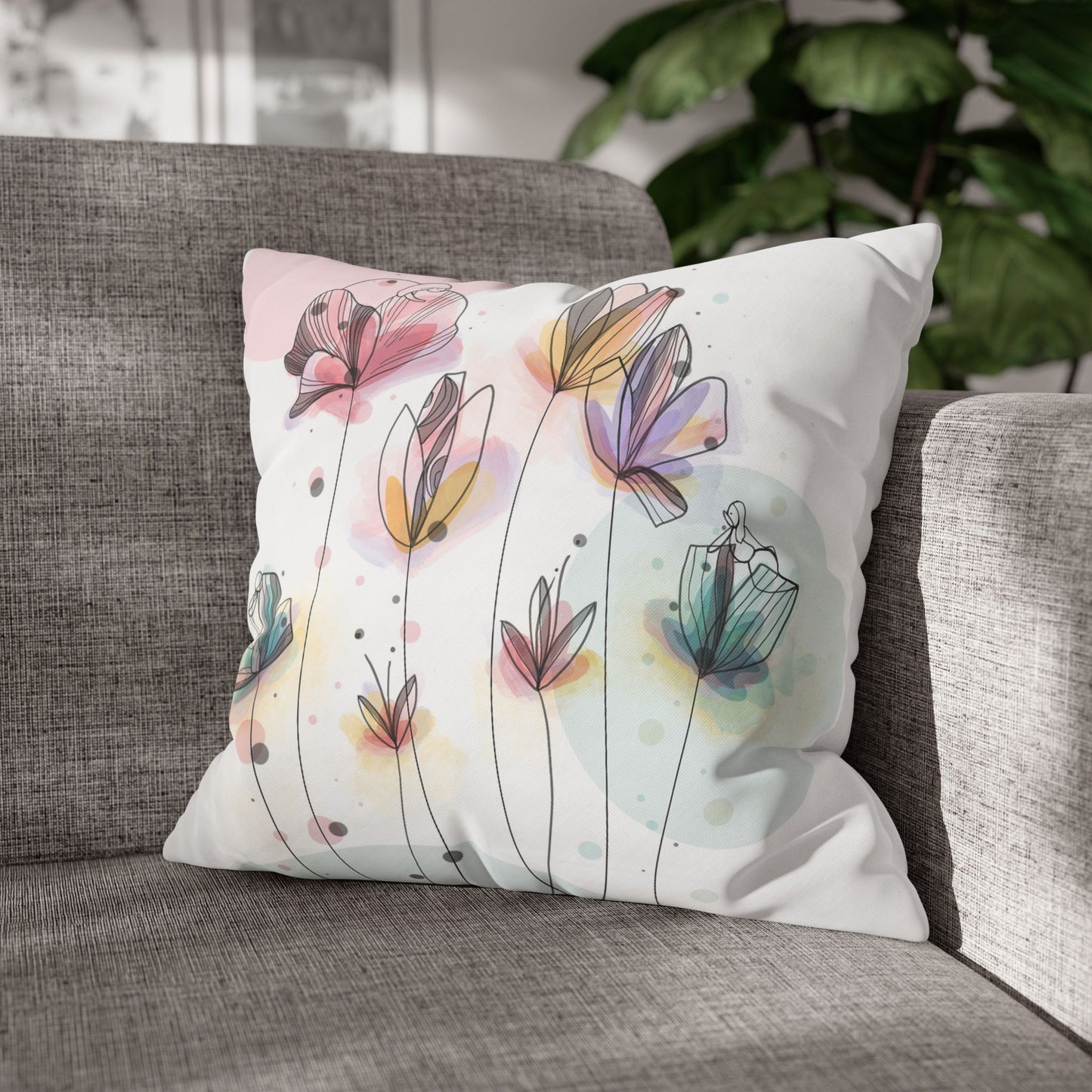 Square Poly Canvas Pillowcase