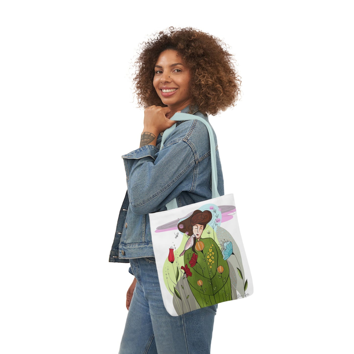 Canvas Tote Bag, 5-Color Straps