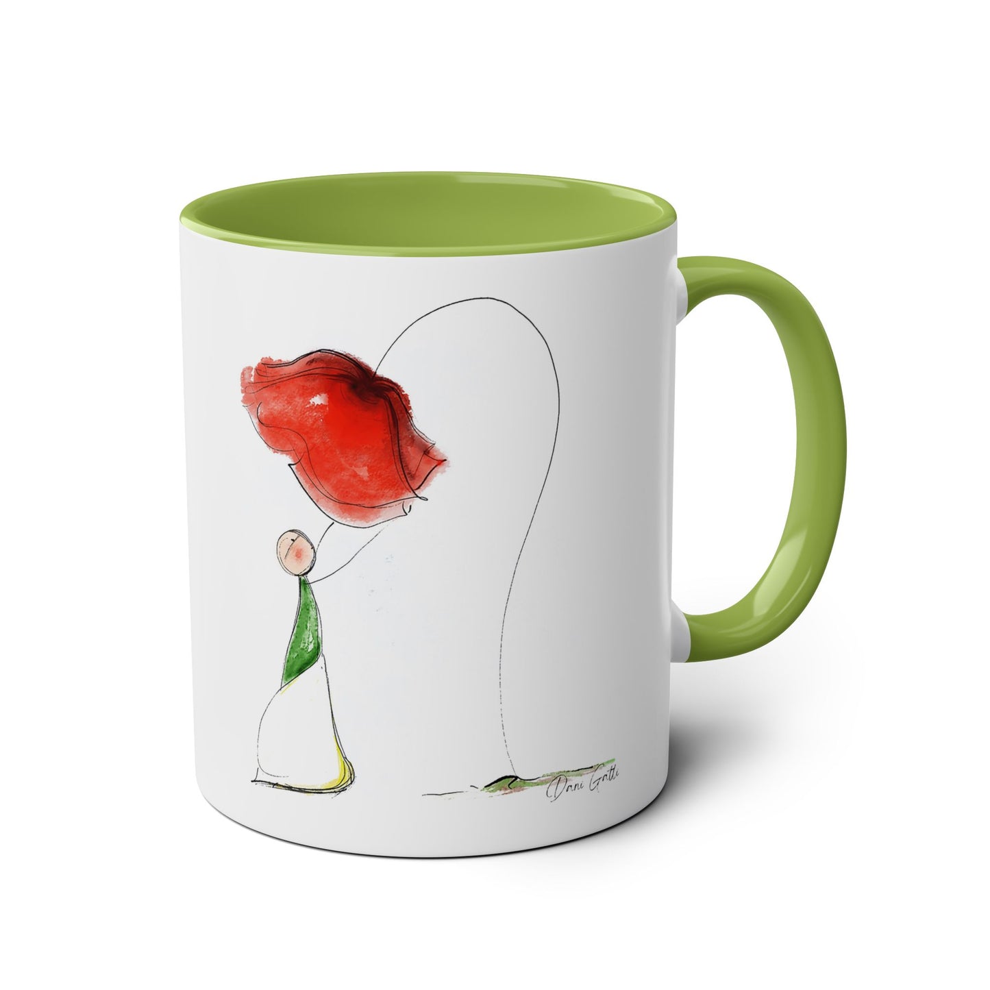 Two-Tone Coffee Mugs, 11oz
