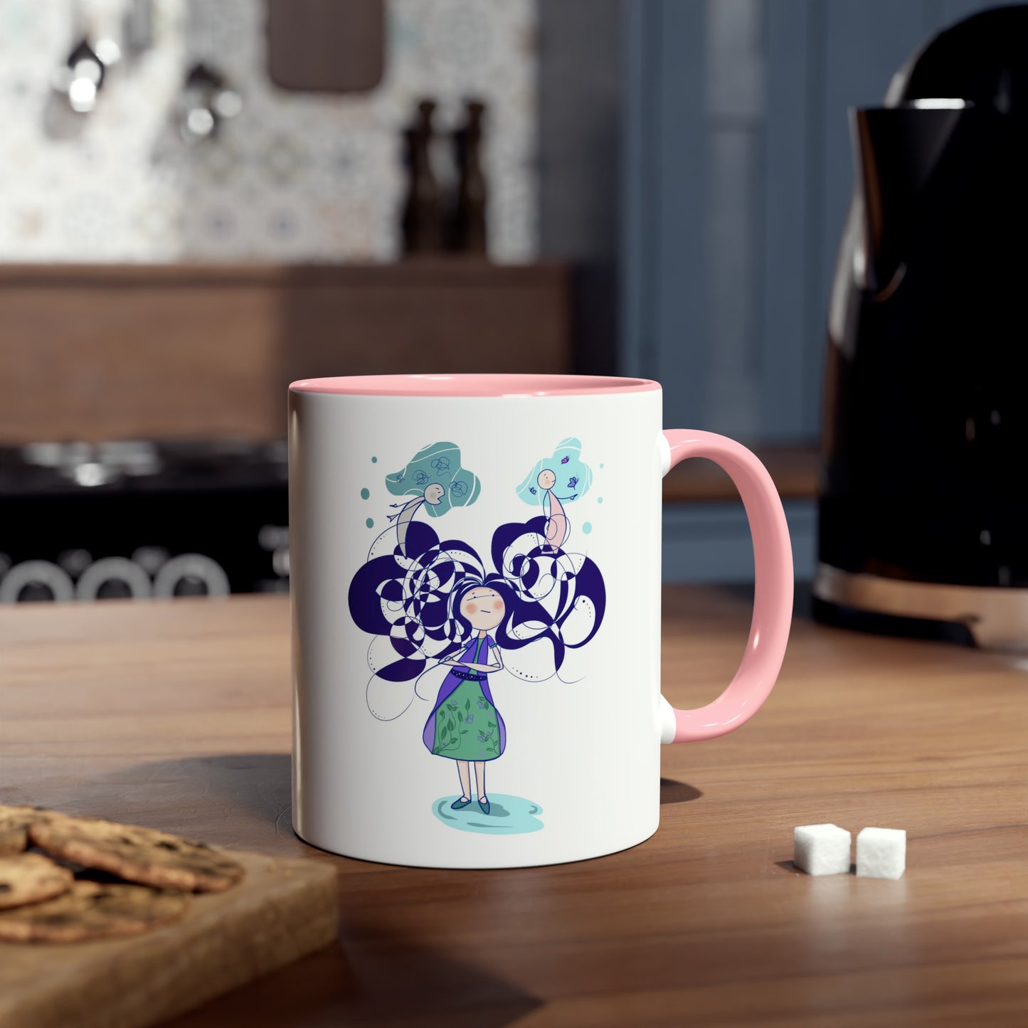 Two-Tone Coffee Mugs, 11oz