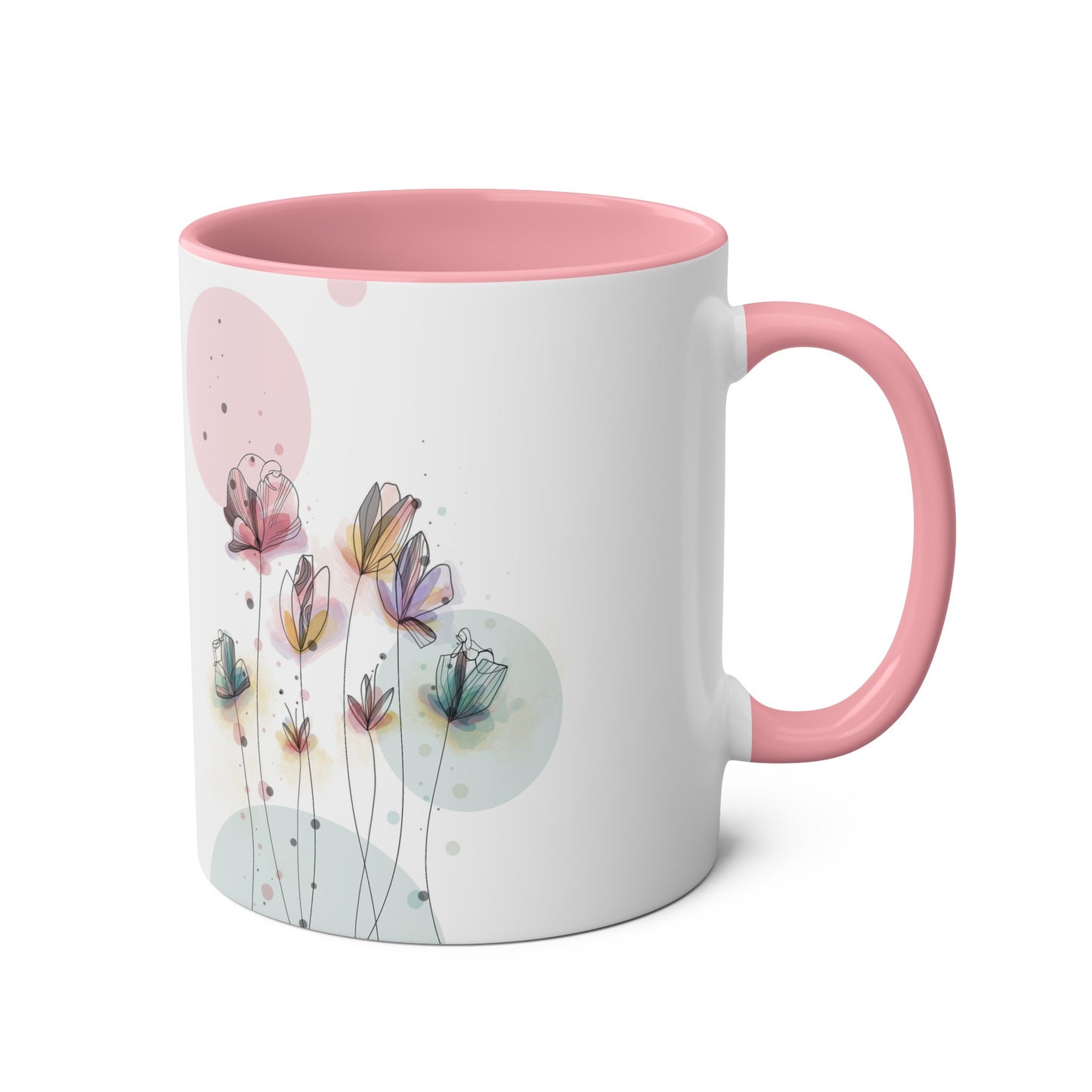 Two-Tone Coffee Mugs, 11oz
