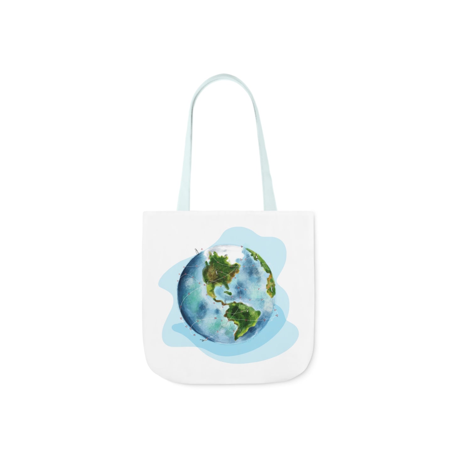 Dirac Canvas Tote Bag, 5-Color Straps