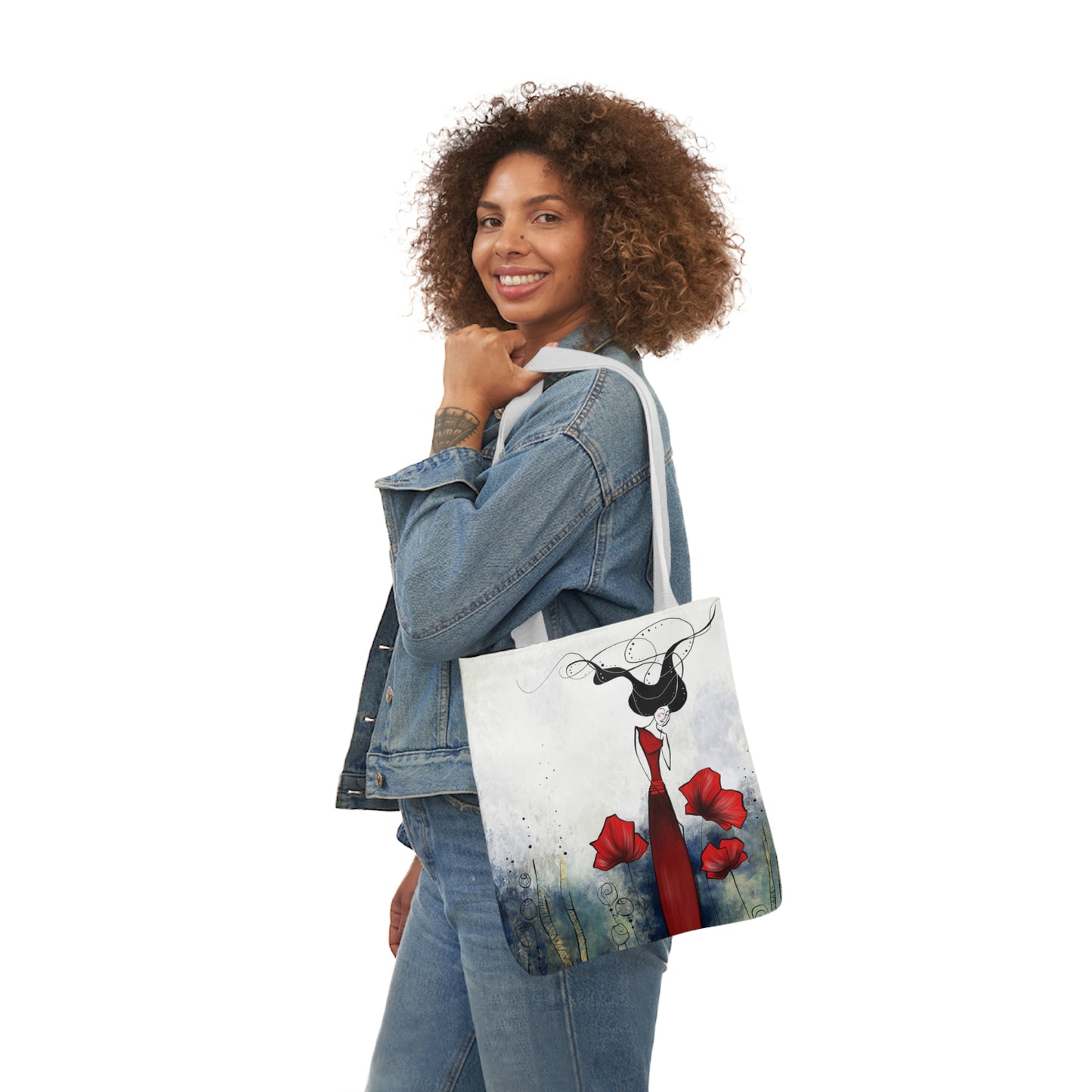 Canvas Tote Bag, 5-Color Straps