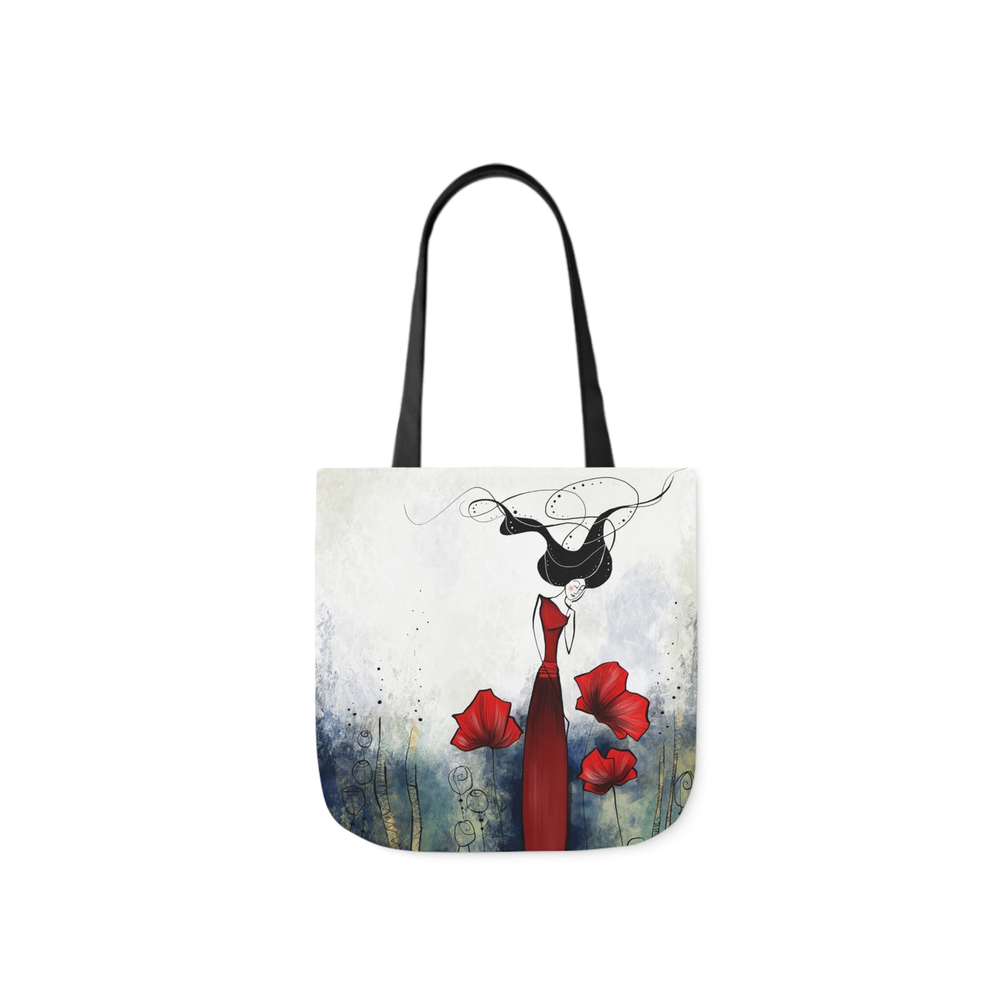Canvas Tote Bag, 5-Color Straps