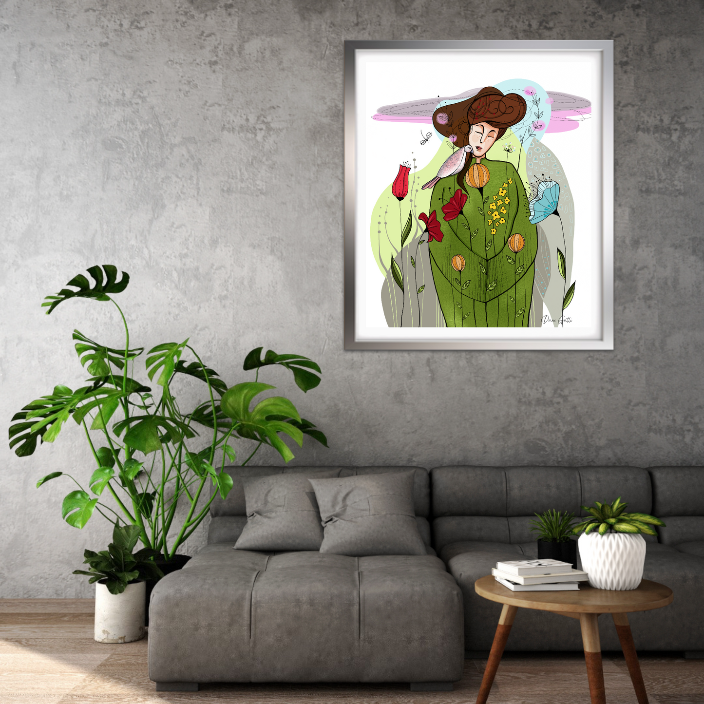 Can we speak in flowers? Fine Art Prints (Passepartout Paper Frame)