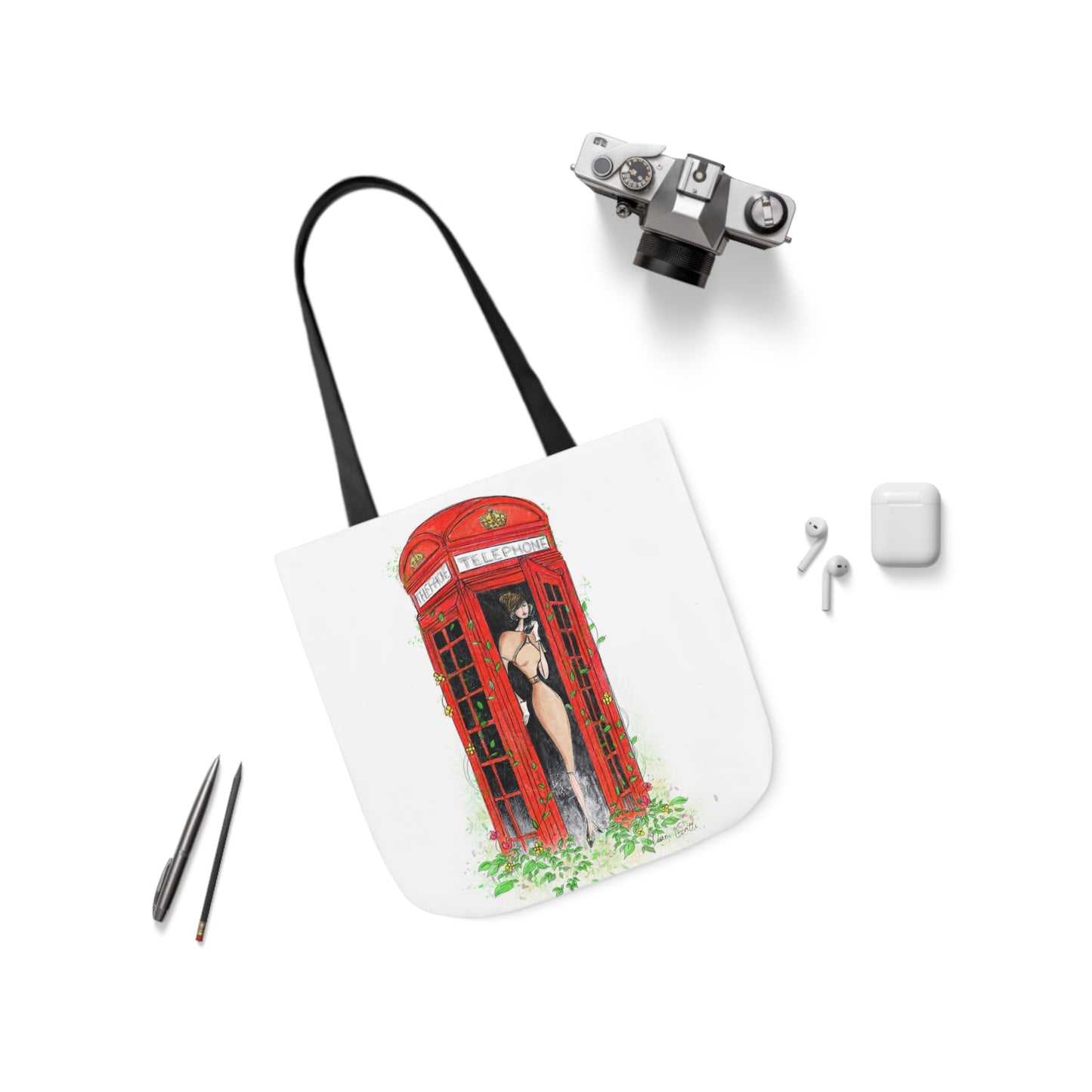 Canvas Tote Bag, 5-Color Straps