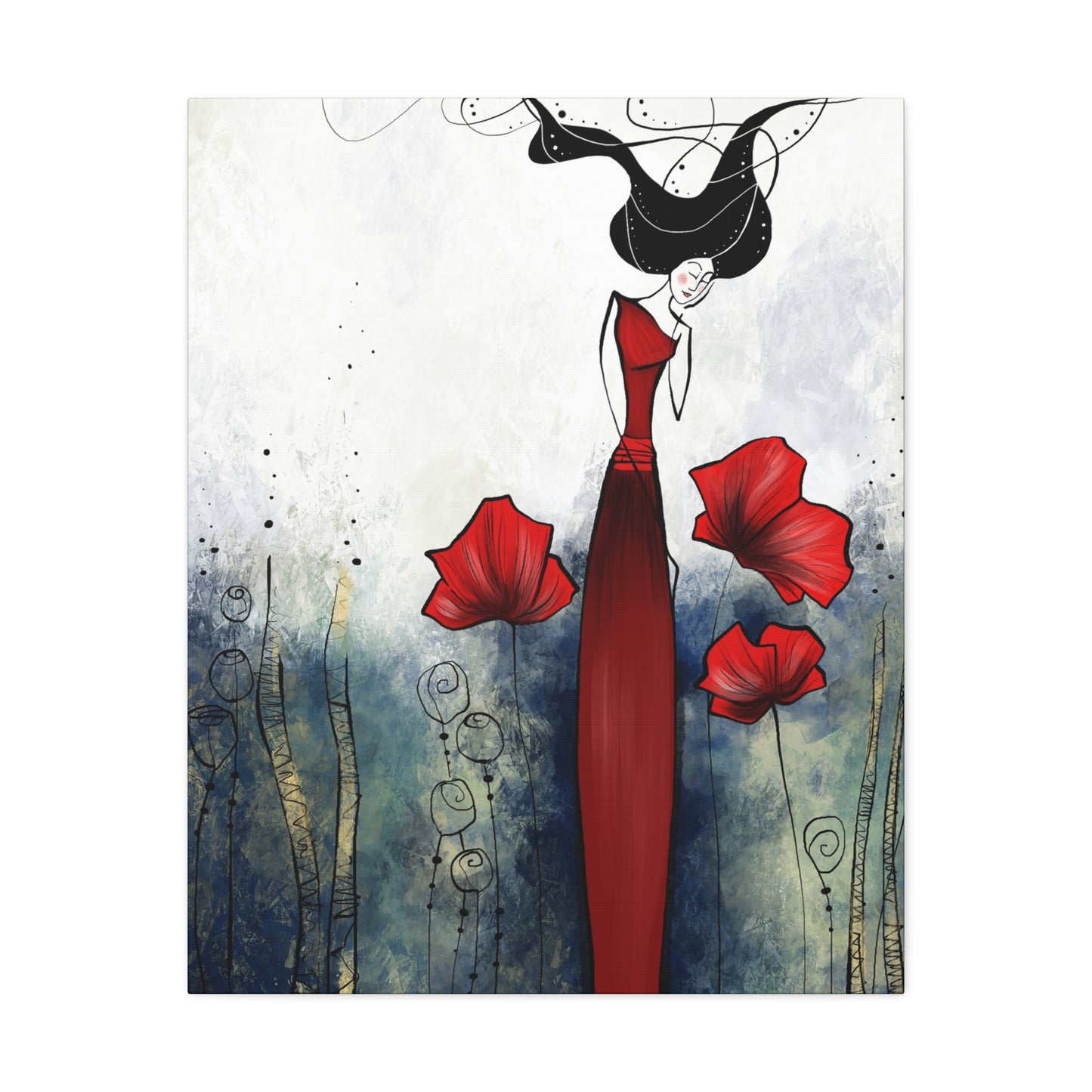 'Enchanted Garden' Stretched Canvas