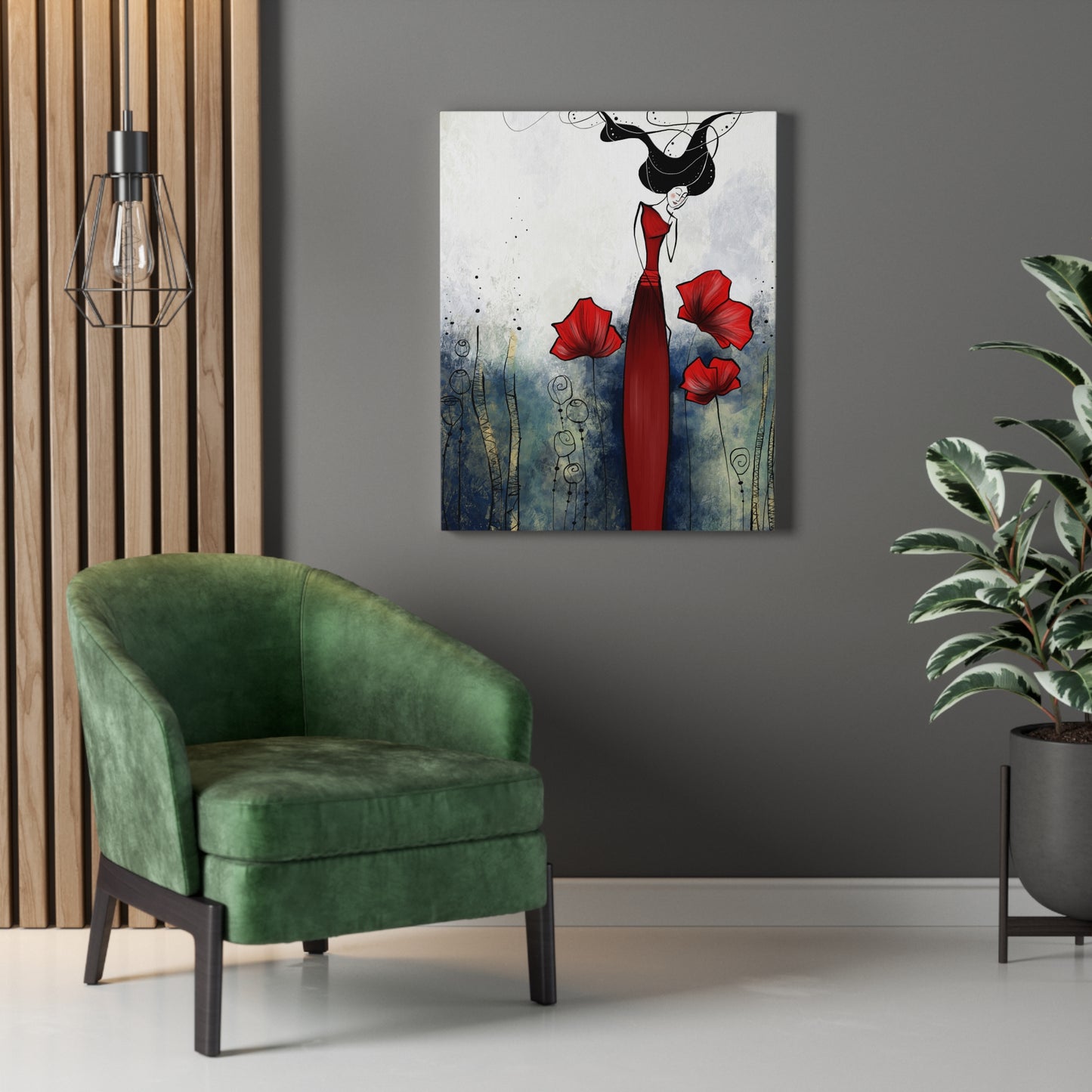 'Enchanted Garden' Stretched Canvas