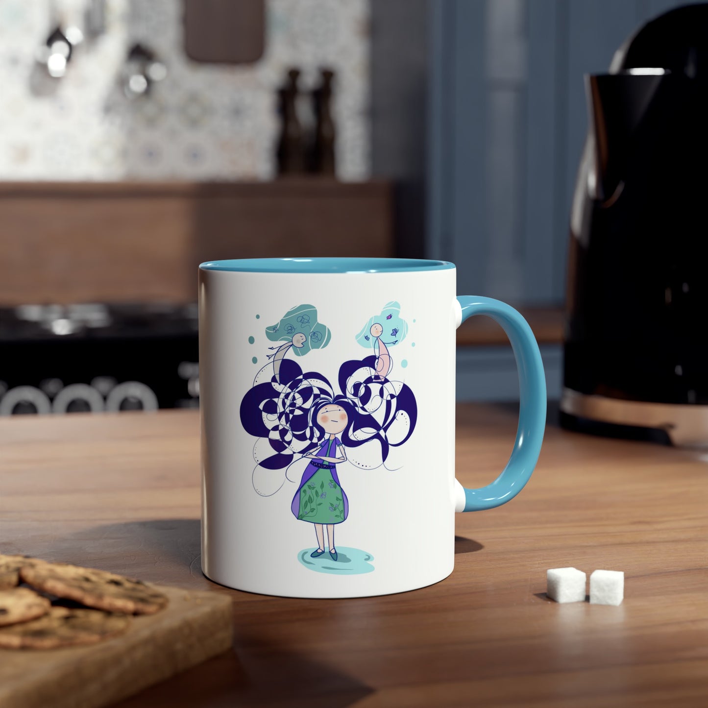 Two-Tone Coffee Mugs, 11oz