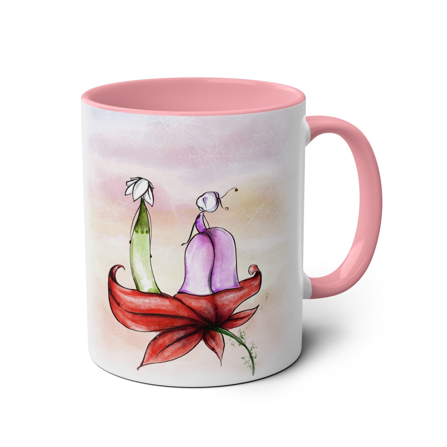 Two-Tone Coffee Mugs, 11oz