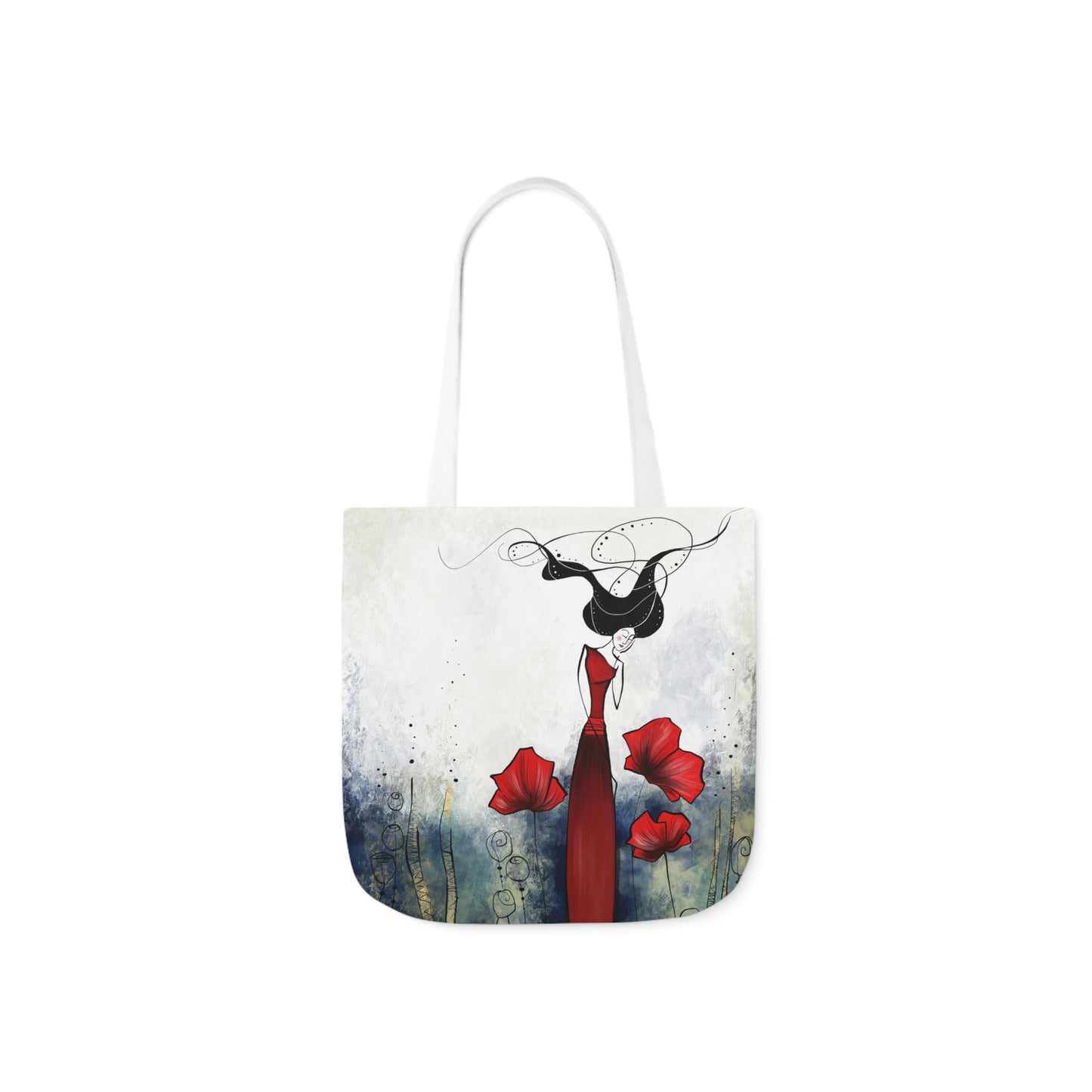 Canvas Tote Bag, 5-Color Straps