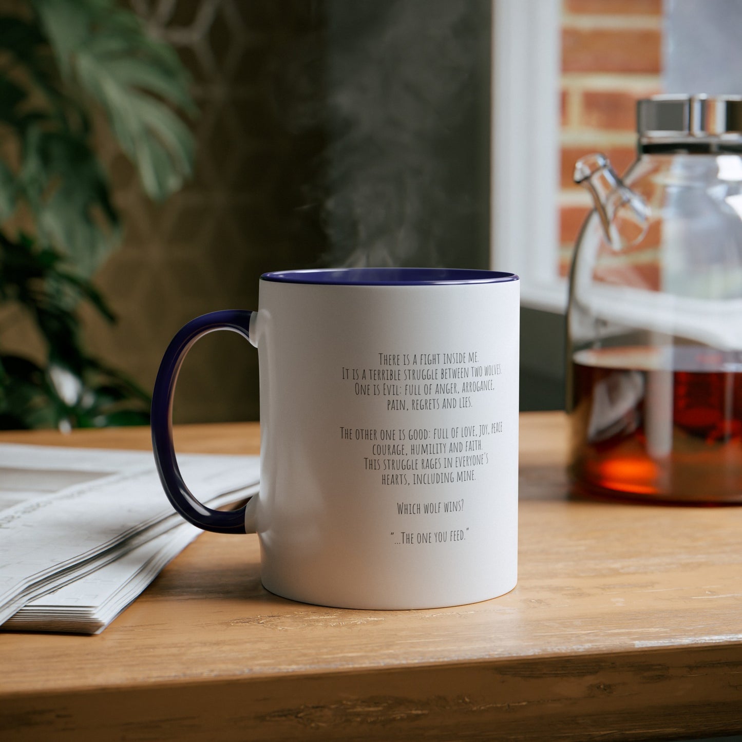 Two-Tone Coffee Mugs, 11oz