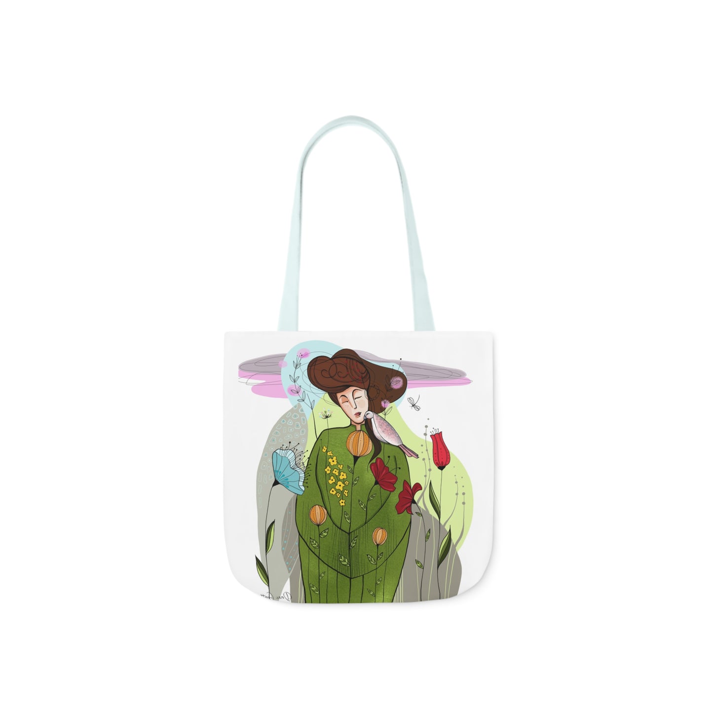 Canvas Tote Bag, 5-Color Straps