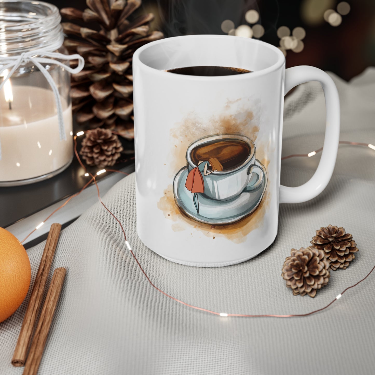 Ceramic Coffee Cups, 11oz, 15oz