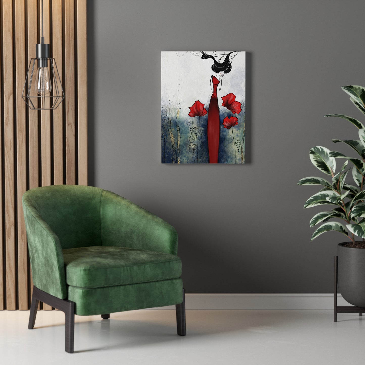 'Enchanted Garden' Stretched Canvas