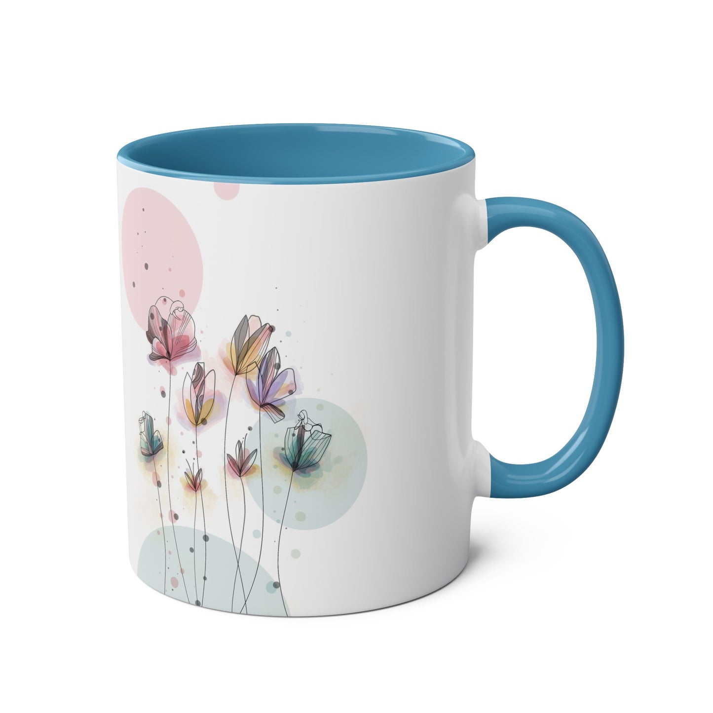Two-Tone Coffee Mugs, 11oz