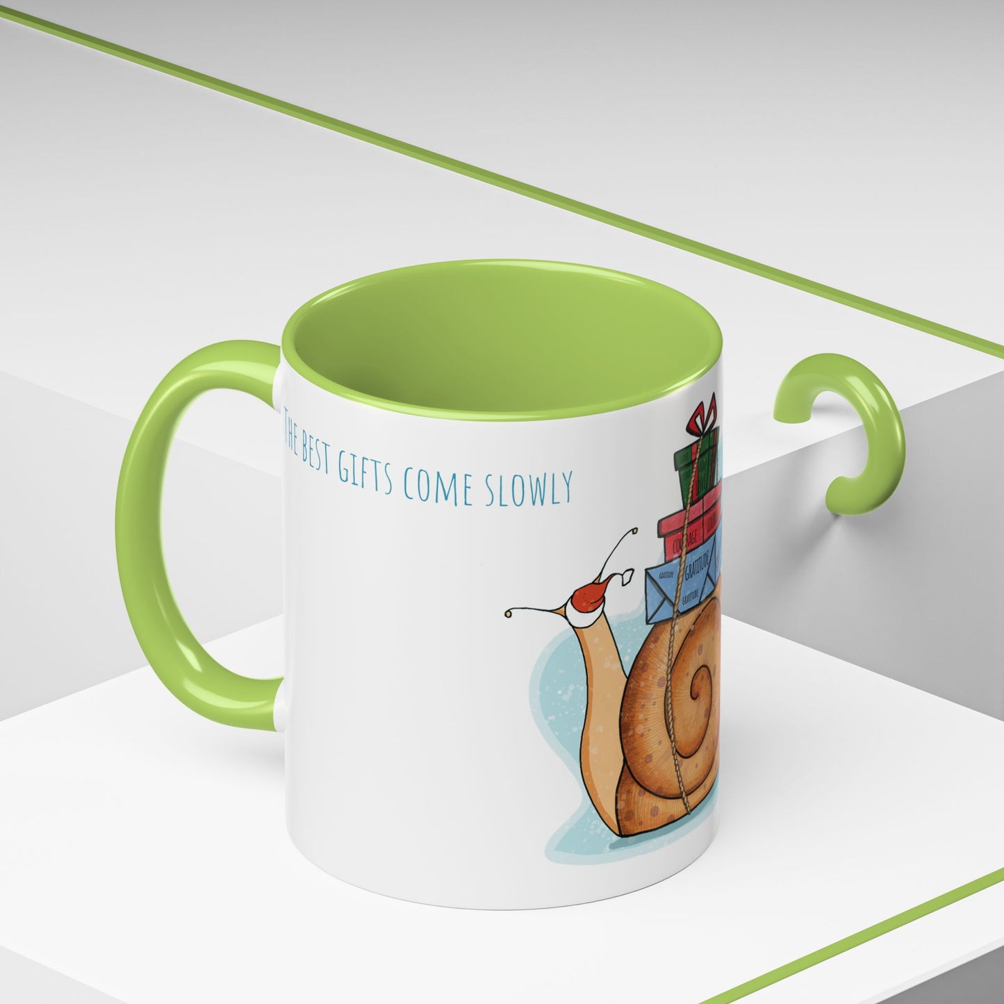 Coffee Mugs - "The Best Gifts Come Slowly" Christmas Collection
