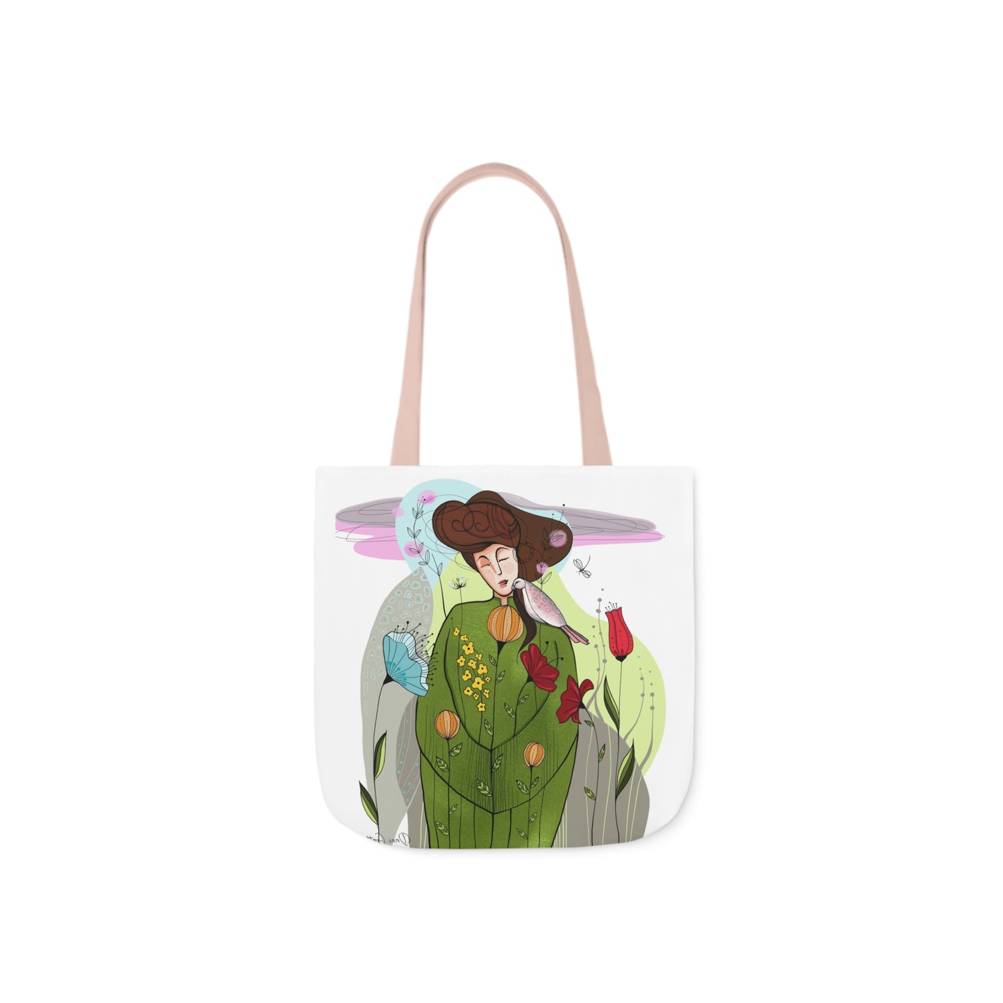 Canvas Tote Bag, 5-Color Straps