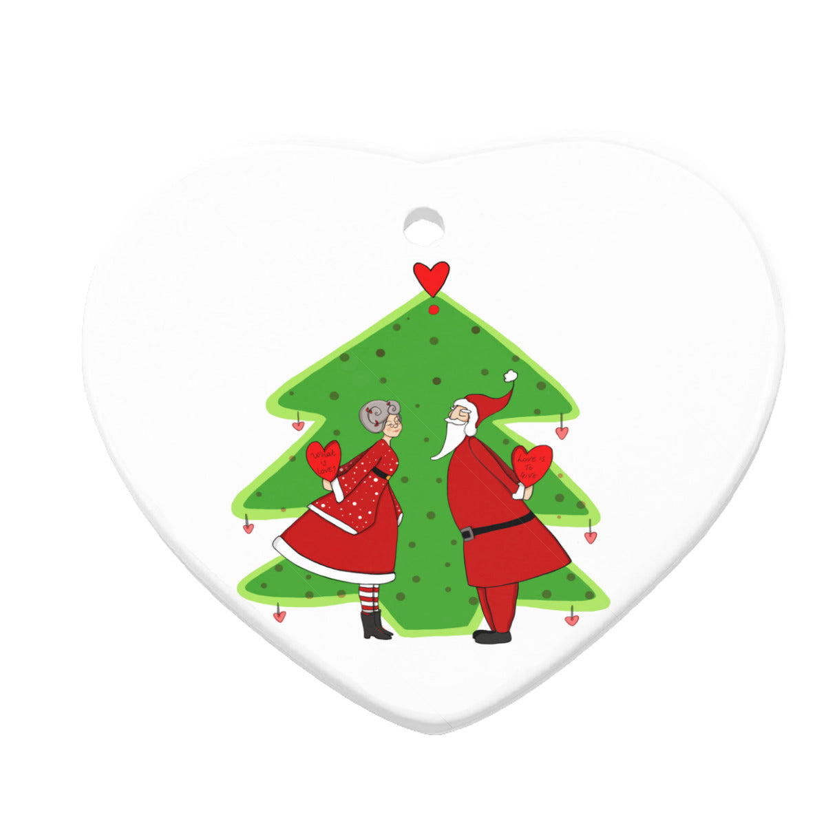 Mrs&mr Claus Heart