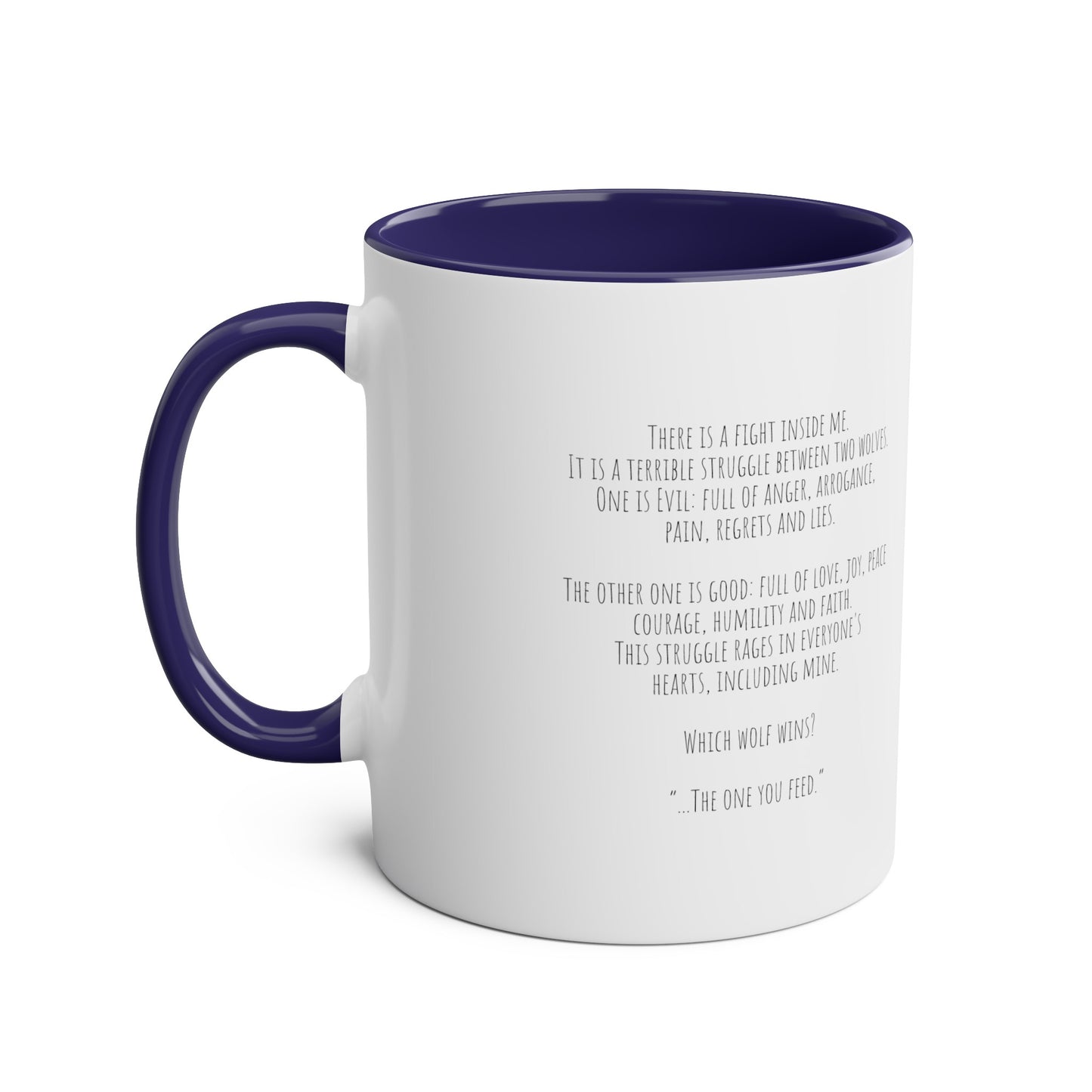 Two-Tone Coffee Mugs, 11oz