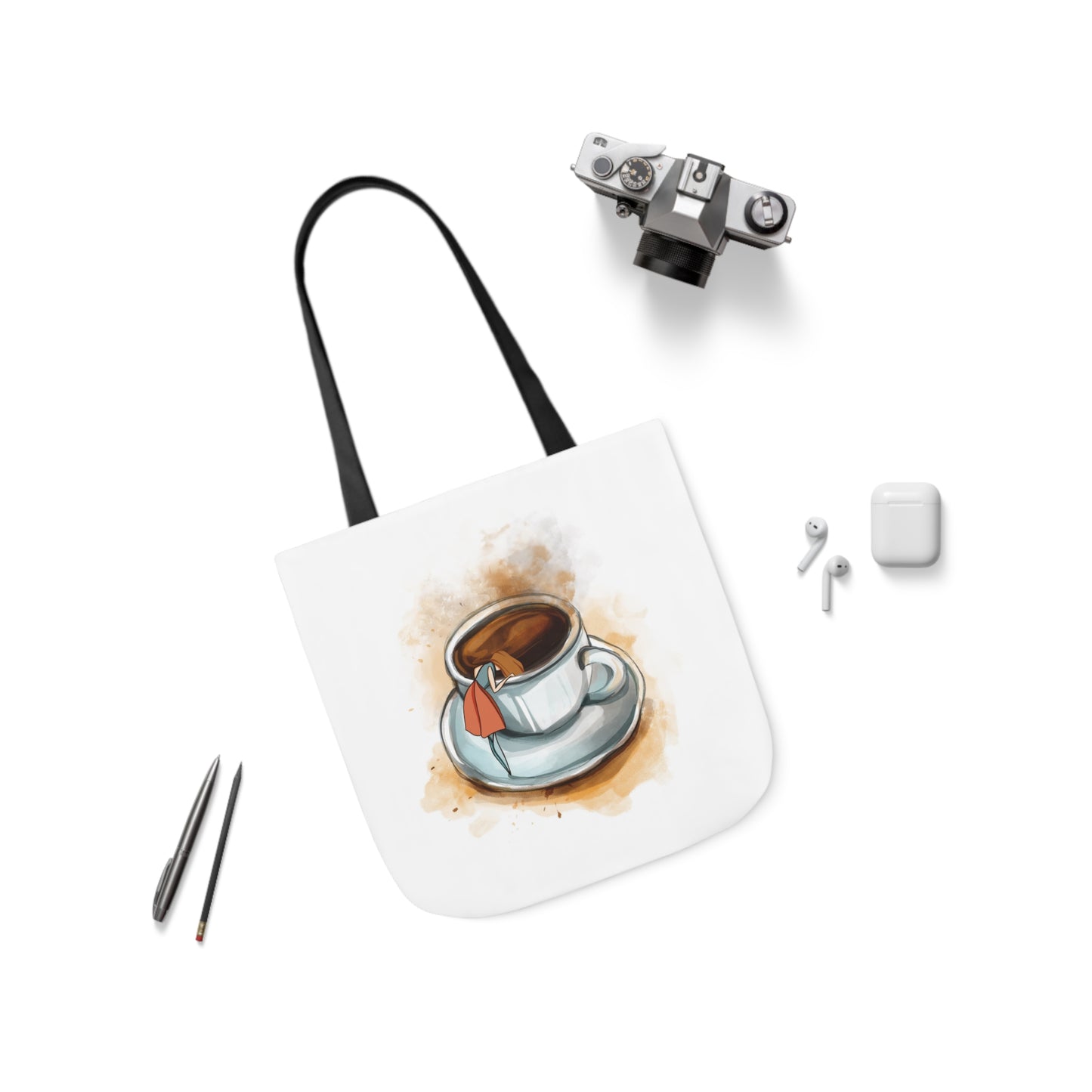 Canvas Tote Bag, 5-Color Straps