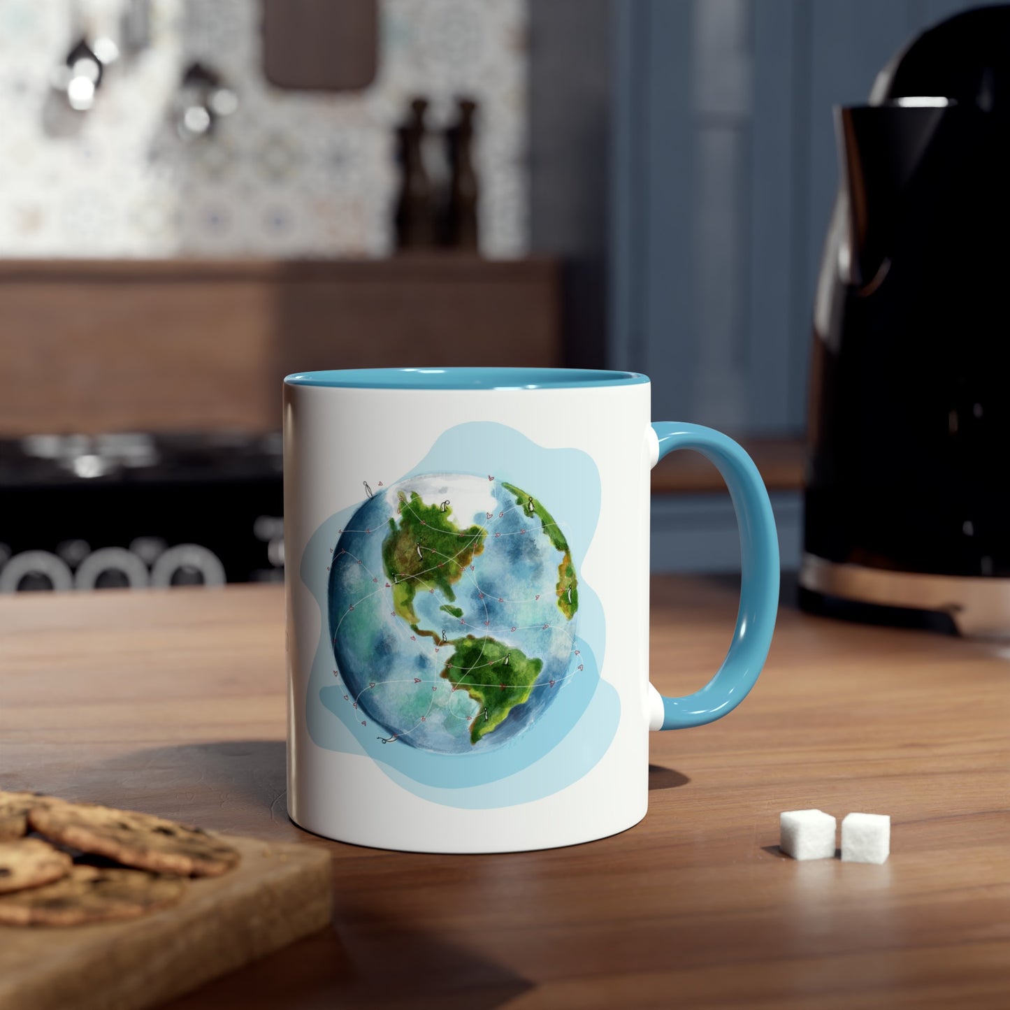 Two-Tone Coffee Mugs, 11oz