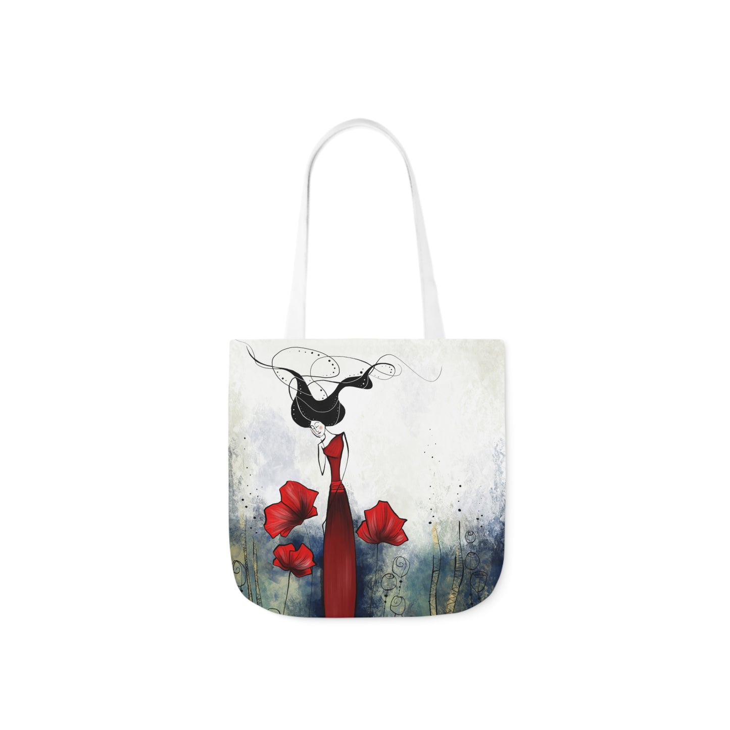 Canvas Tote Bag, 5-Color Straps