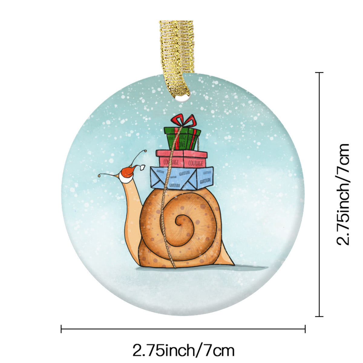 Christmas Snail Circle