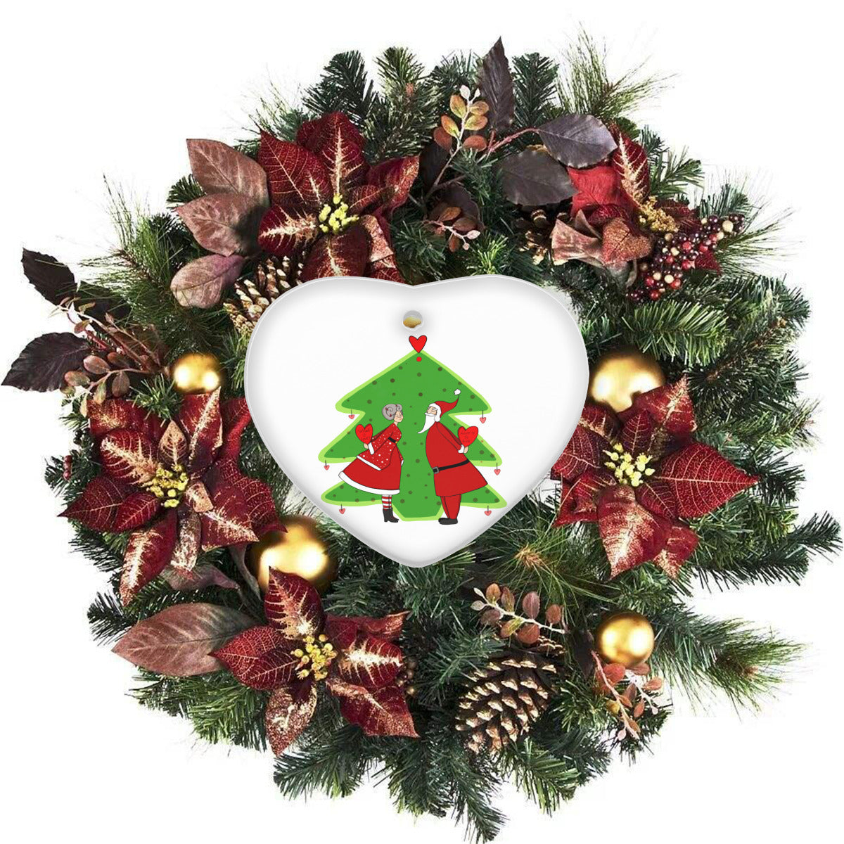 Mrs&mr Claus Heart
