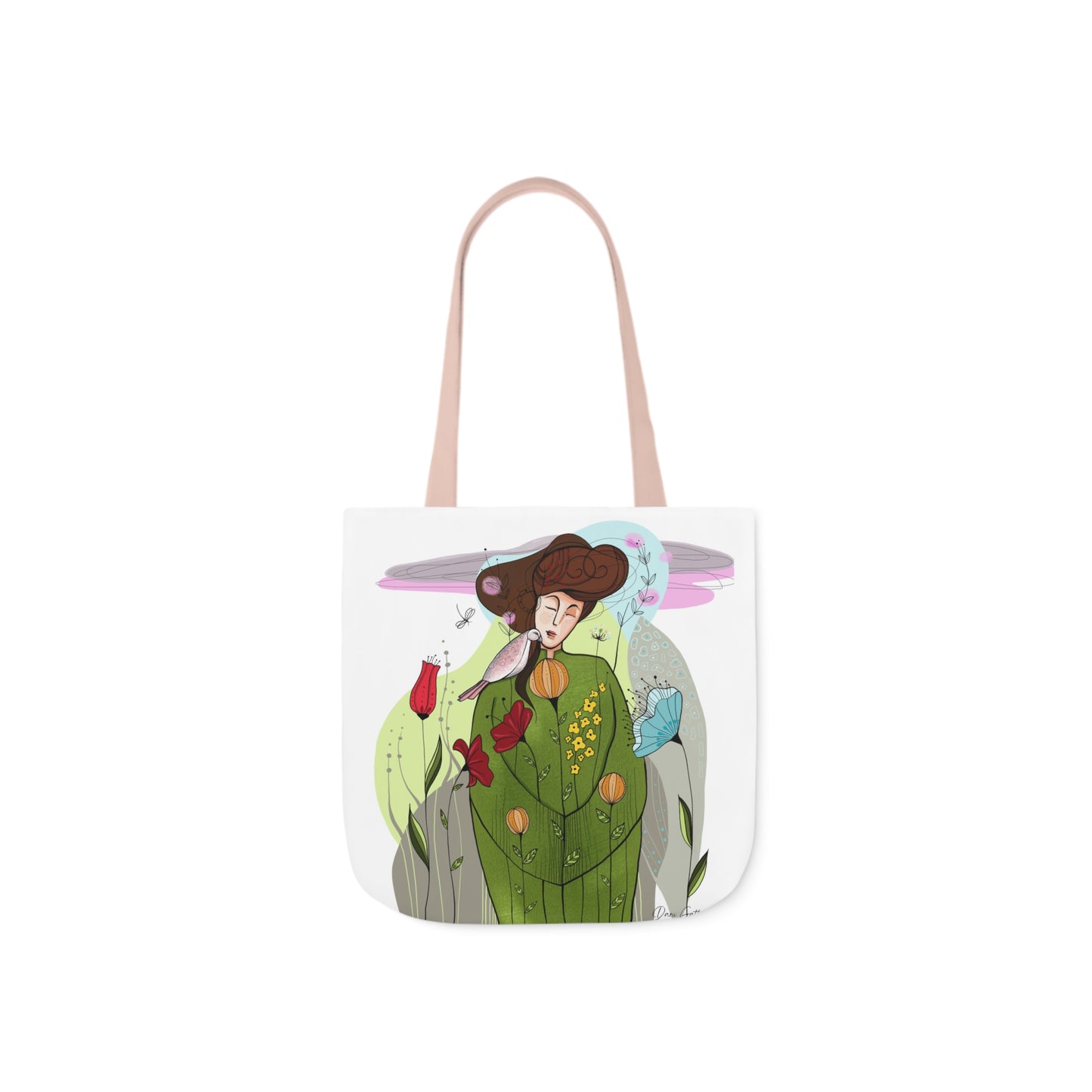 Canvas Tote Bag, 5-Color Straps
