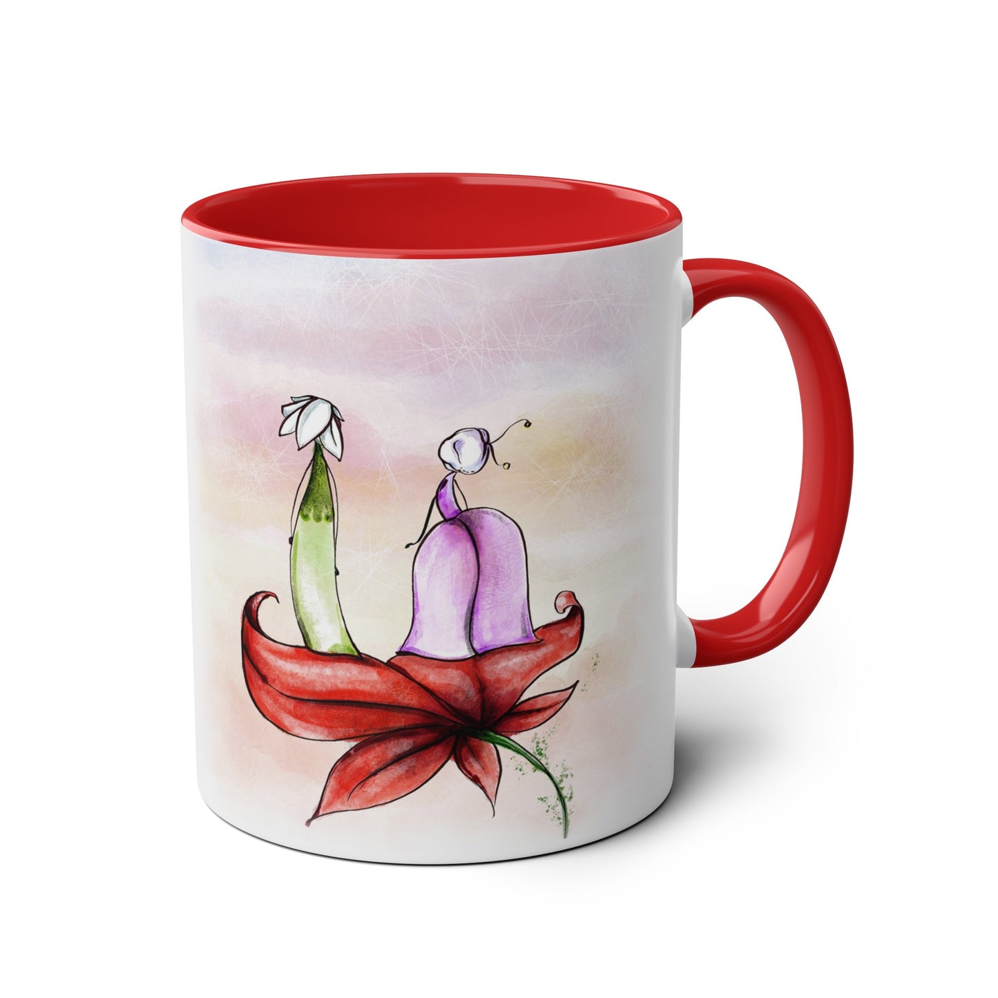 Two-Tone Coffee Mugs, 11oz