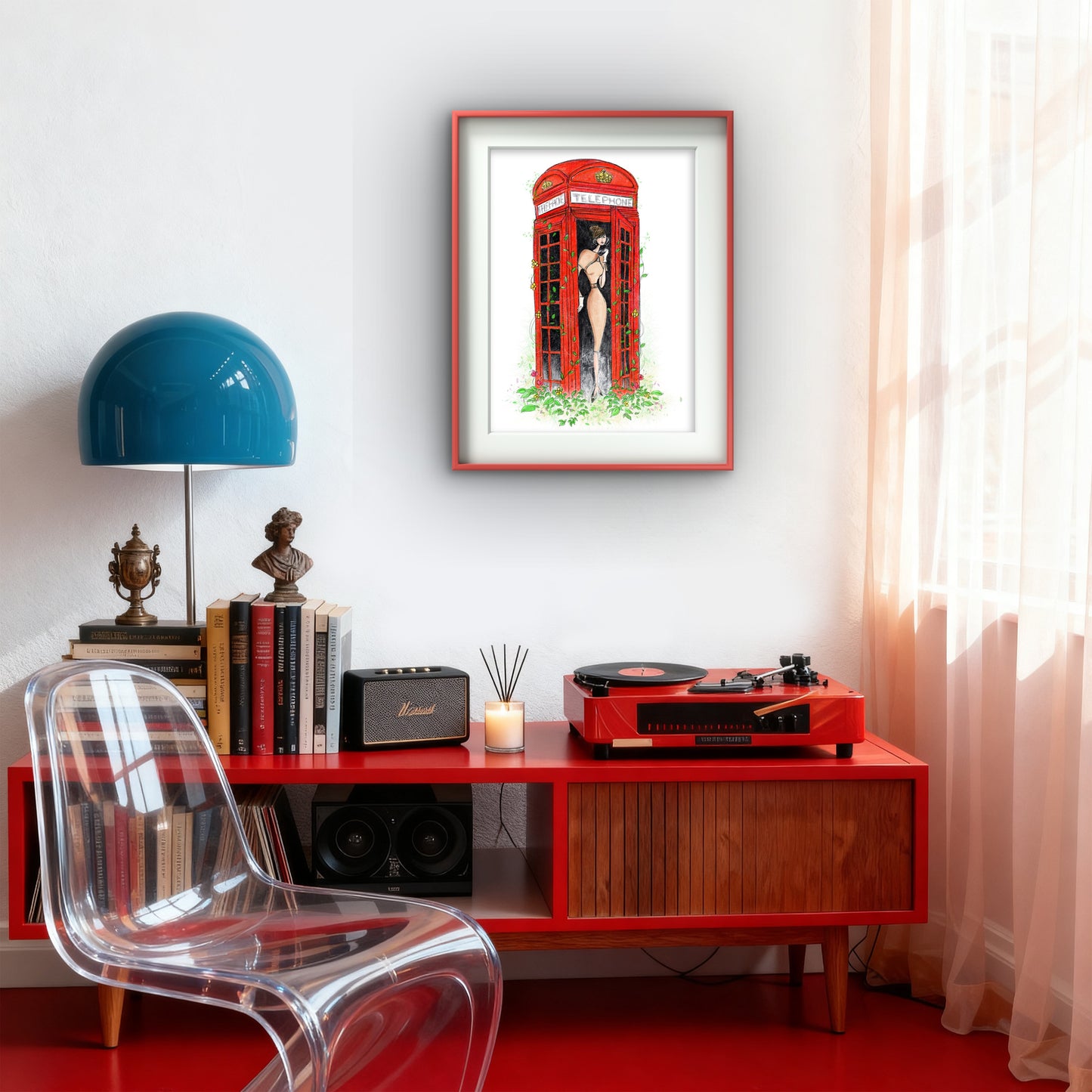 'Old London Calling Spring' Fine Art Prints (Passepartout Paper Frame)