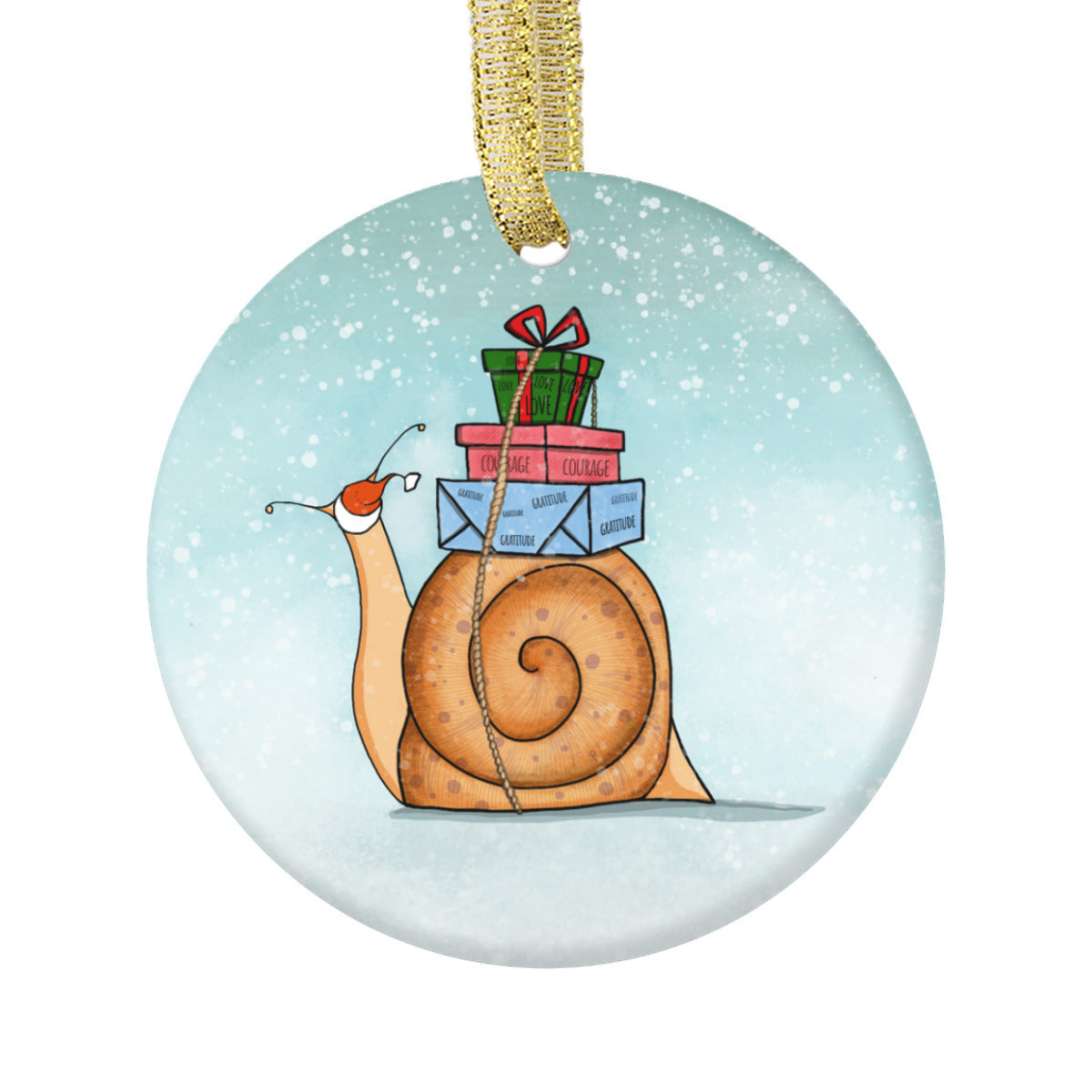 Christmas Snail Circle