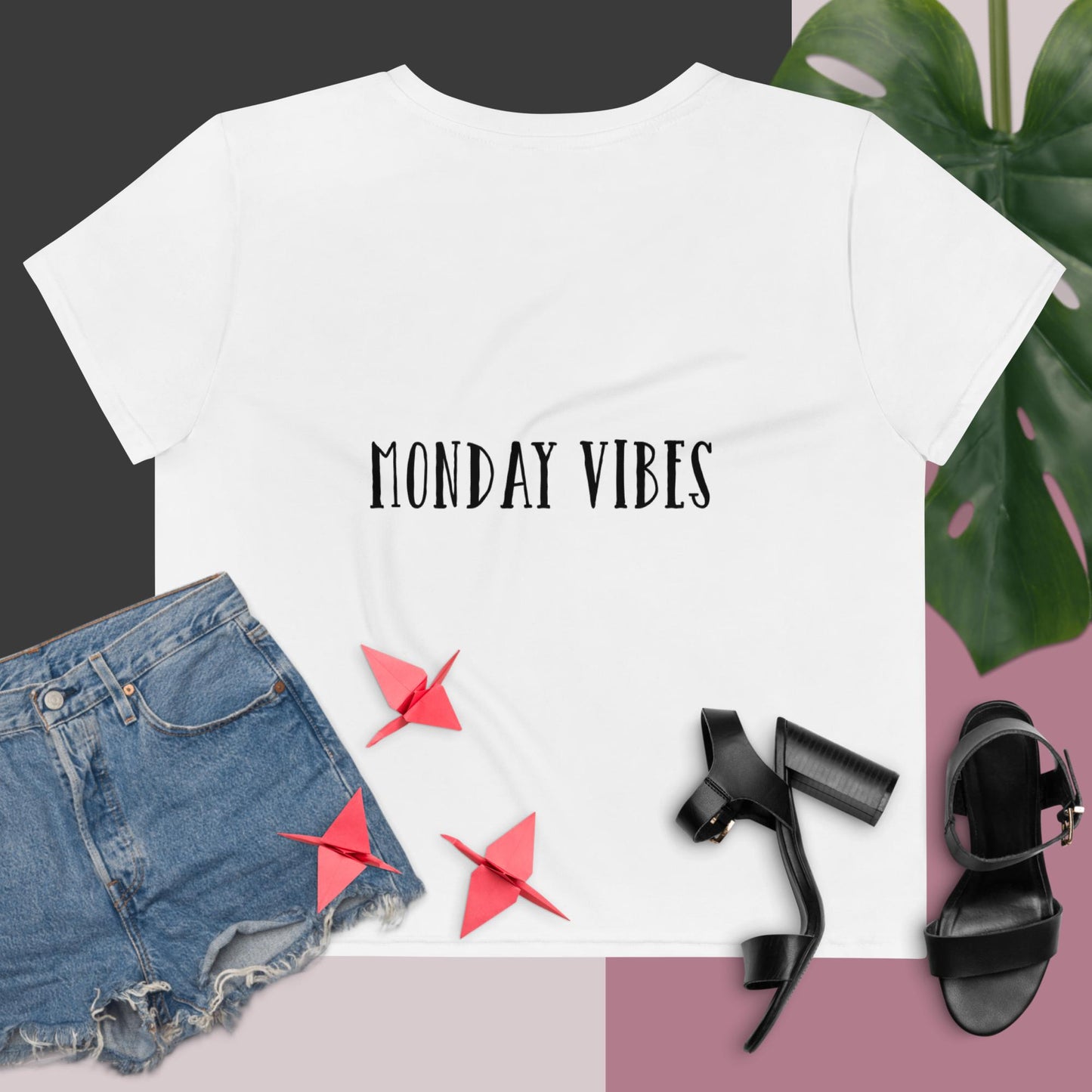 All-Over Print Crop Tee