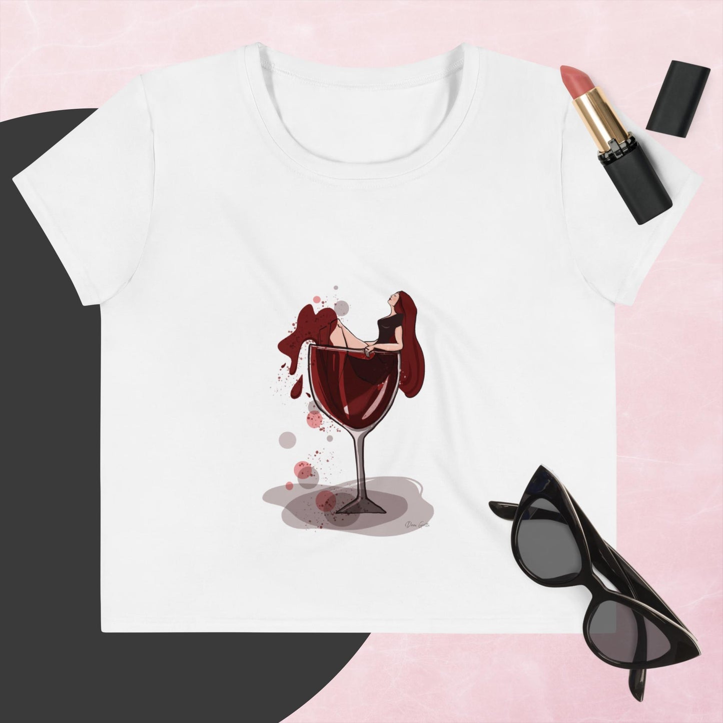 'Tell me it's Friday without telling me it's Friday' All-Over Print Crop Tee