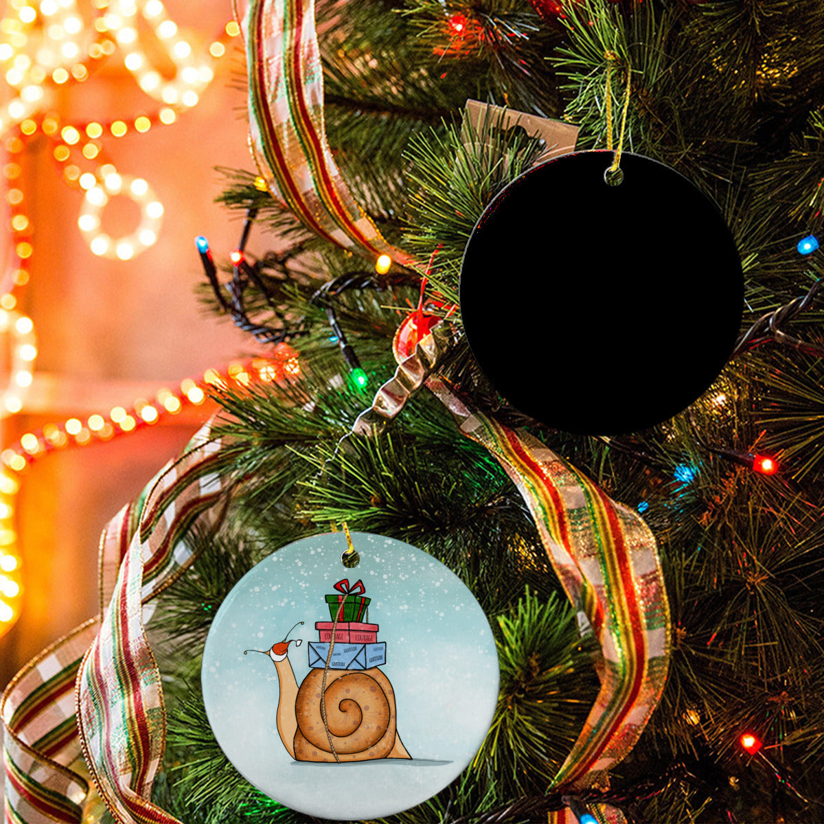 Christmas Snail Circle