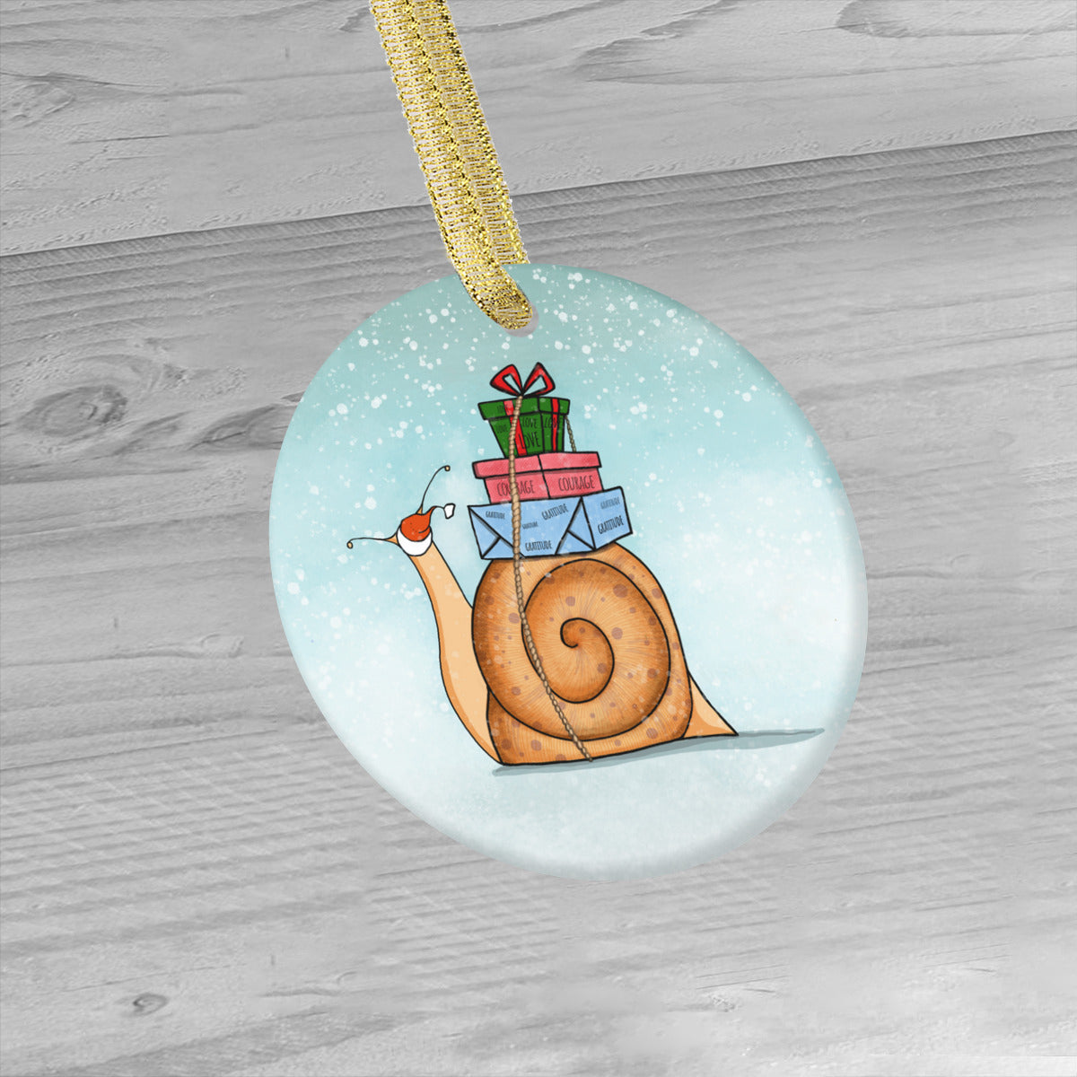 Christmas Snail Circle