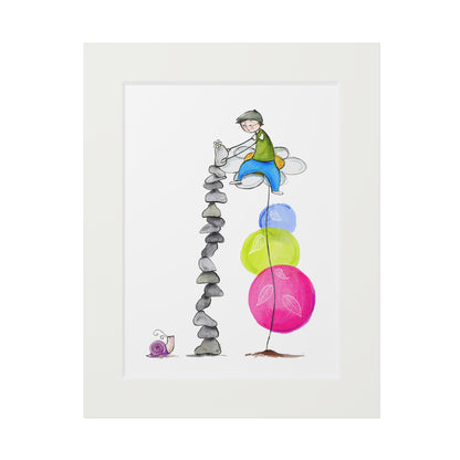 'Ain't No Mountain High Enough' Fine Art Print (Passepartout Frame)