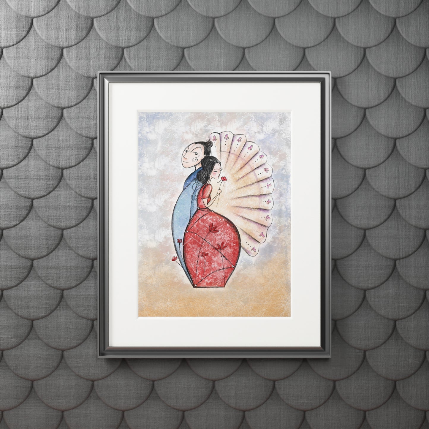 'Little Matrioska' Fine Art Print (Passepartout Paper Frame)