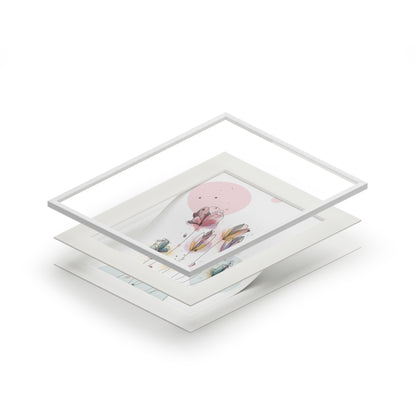 'Enchanted Flowers' Fine Art Print (Passepartout Paper Frame)