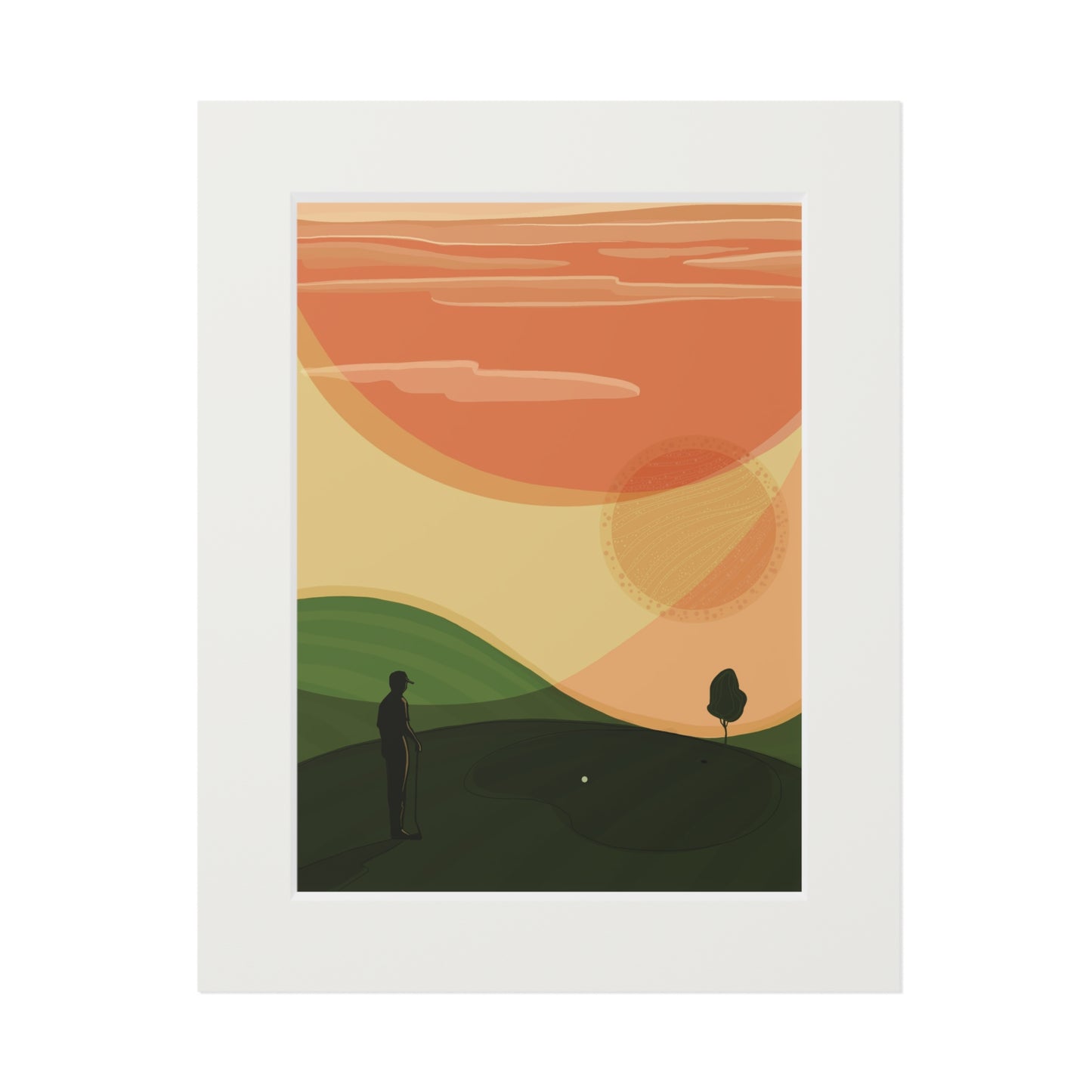 'The Last shot' Fine Art Prints (Passepartout Paper Frame)