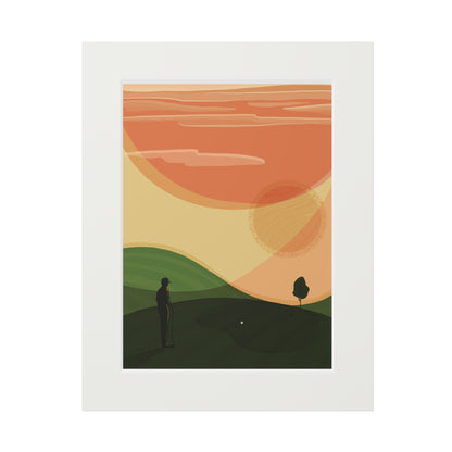 'The Last shot' Fine Art Prints (Passepartout Paper Frame)