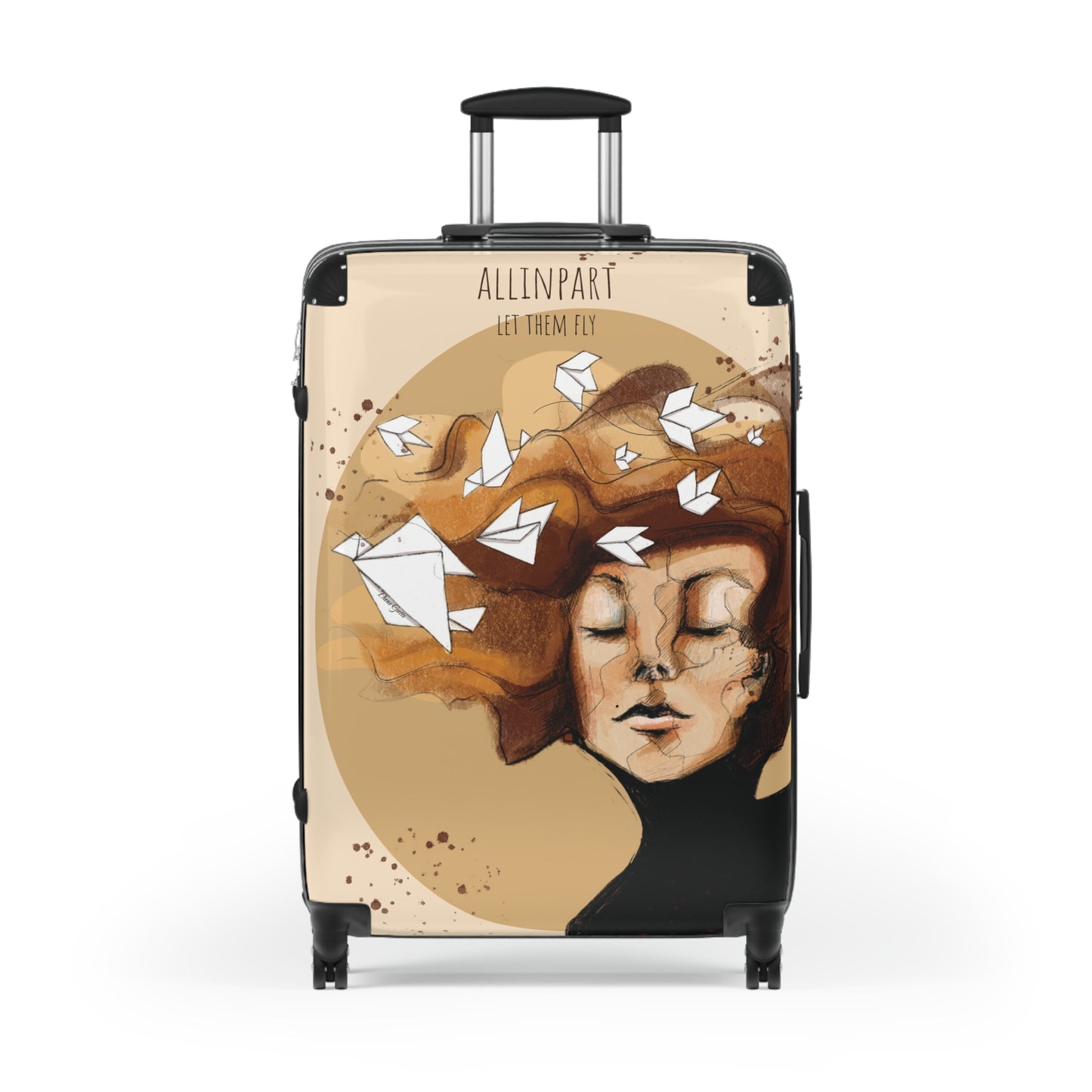 Let Them Fly Suitcase 3 sizes